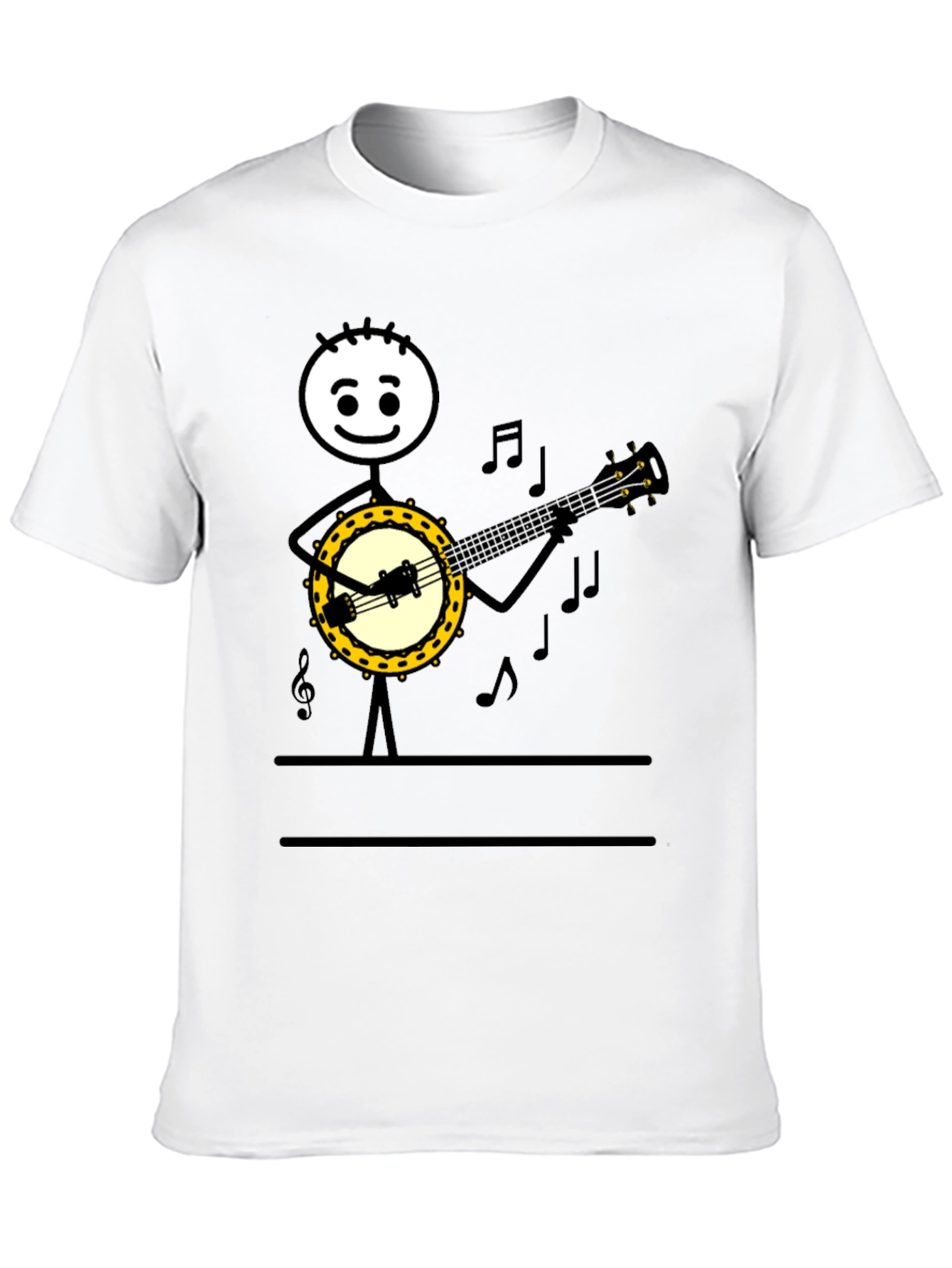 Banjo Player Graphic Tee - Musicians Humor T-Shirt