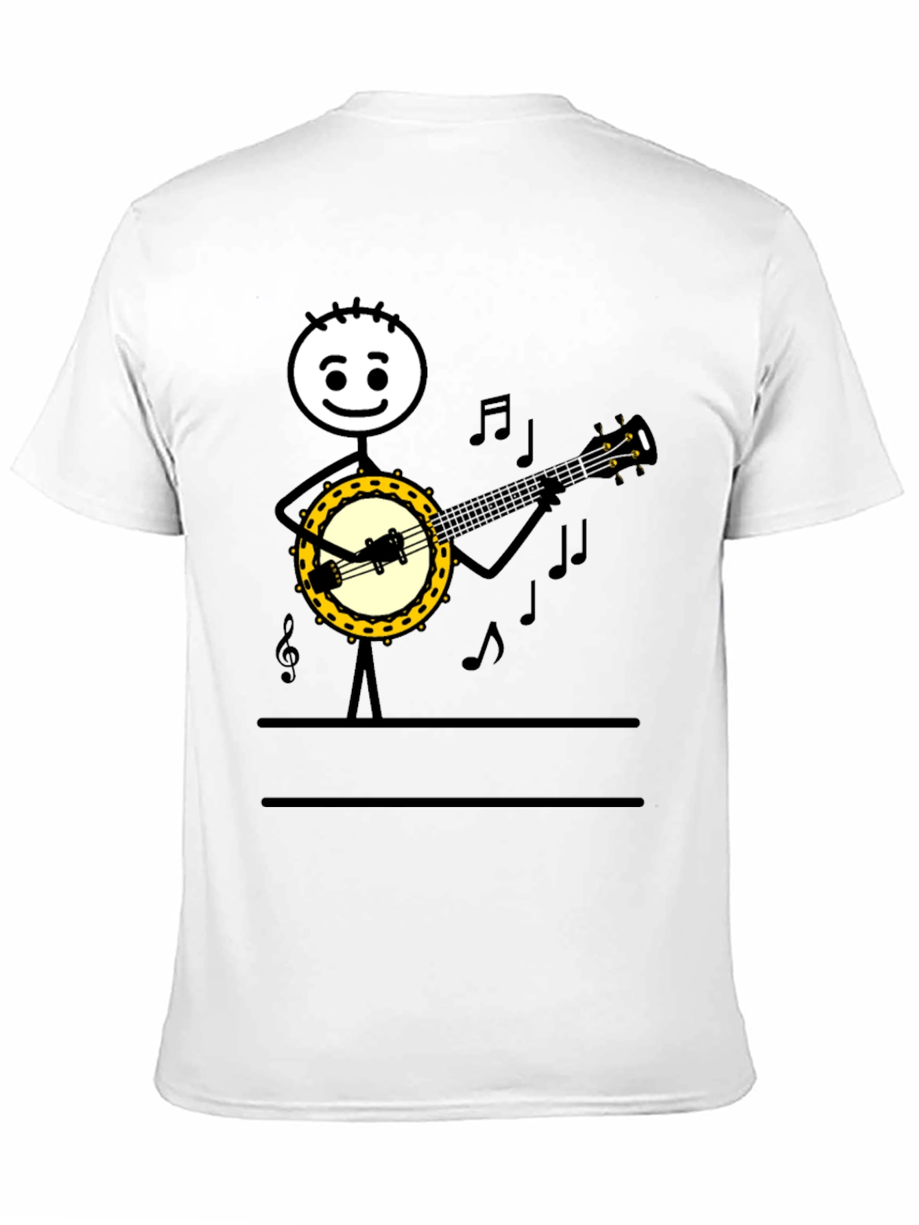 Banjo Player Graphic Tee - Musicians Humor T-Shirt