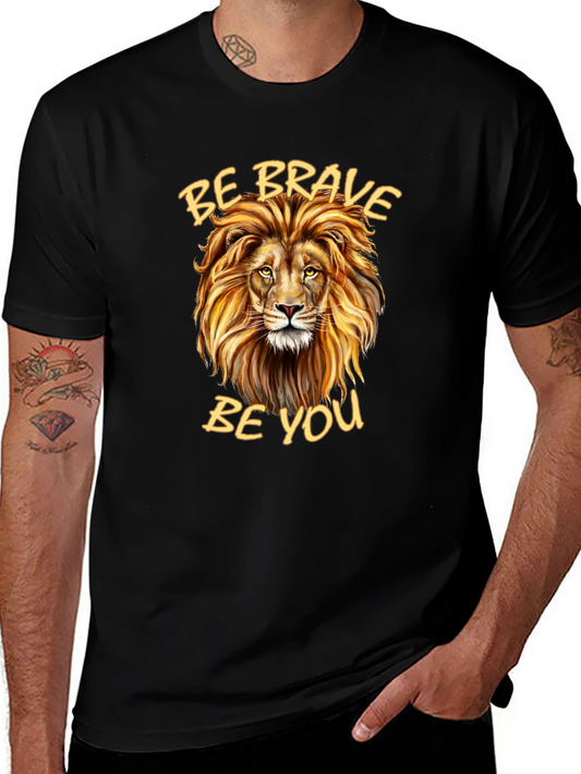 Be Brave Lion Graphic T-Shirt