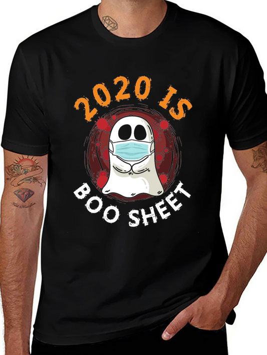 2020 Boo Sheet Halloween Ghost Mask Tee