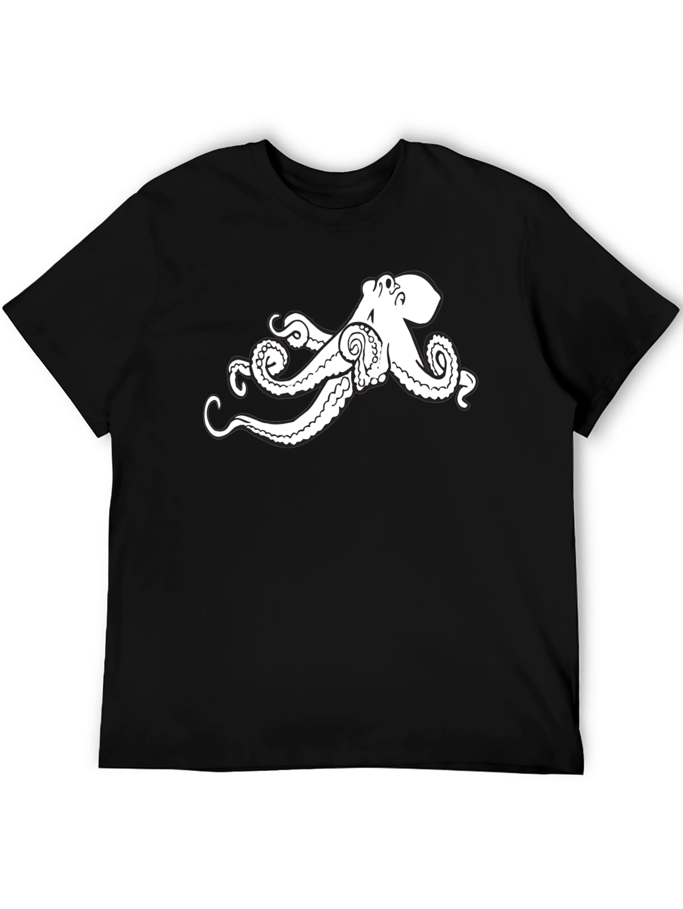 Black Octopus T-Shirt - Unique Graphic Tee