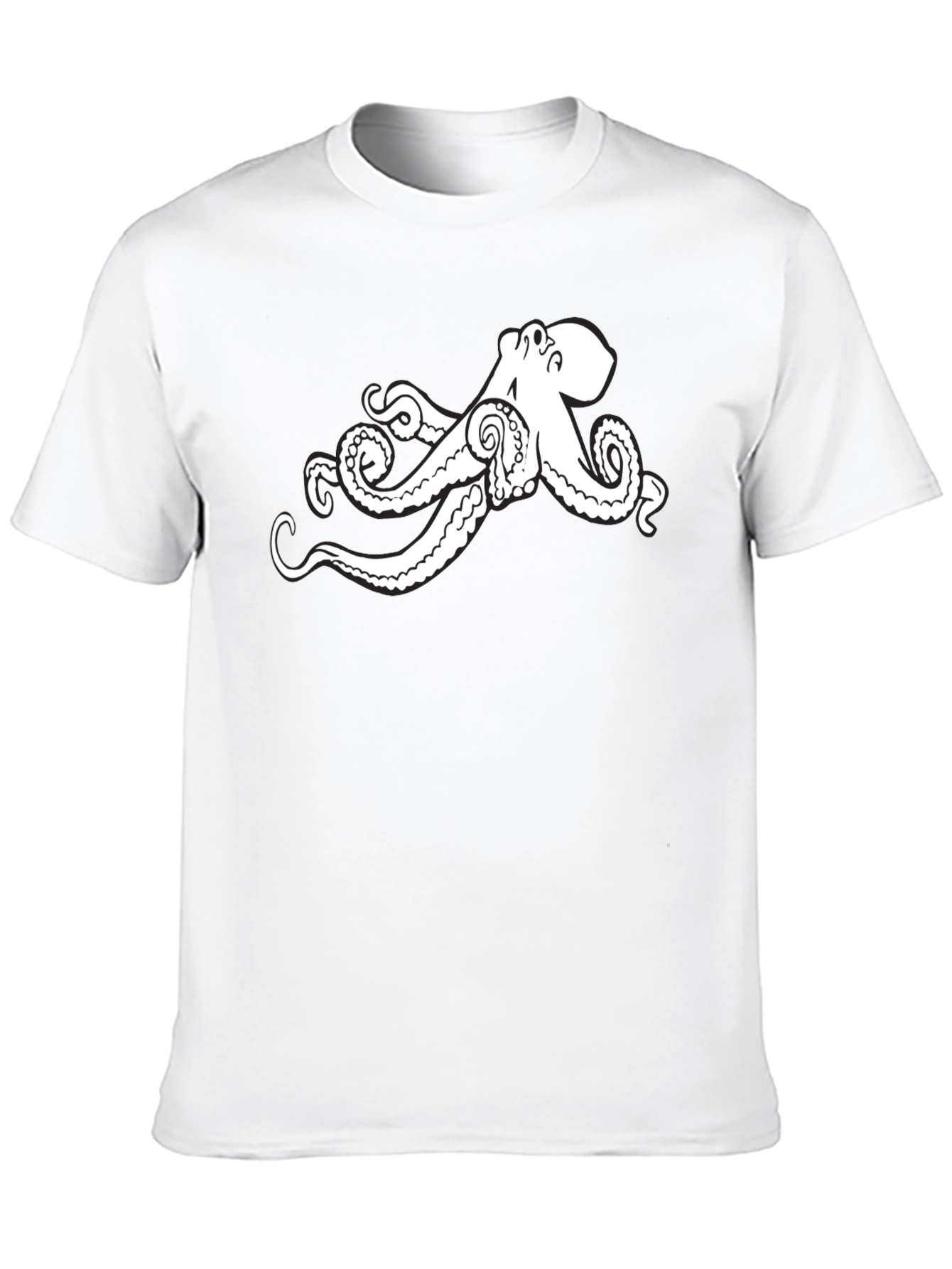 Black Octopus T-Shirt - Unique Graphic Tee