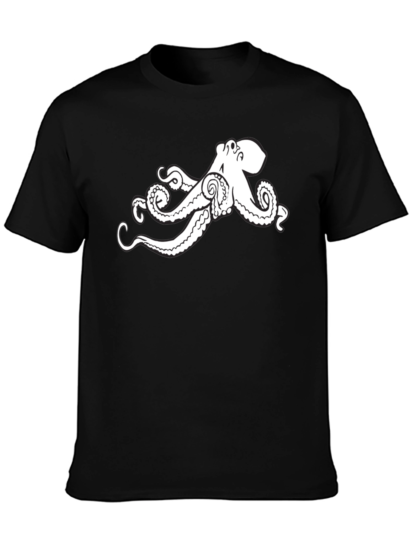 Black Octopus T-Shirt - Unique Graphic Tee