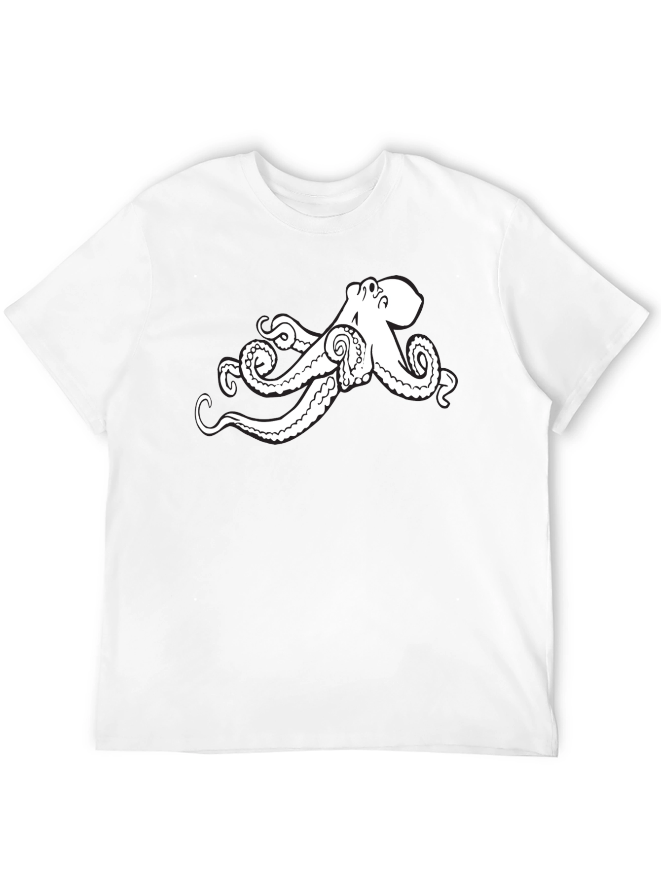 Black Octopus T-Shirt - Unique Graphic Tee