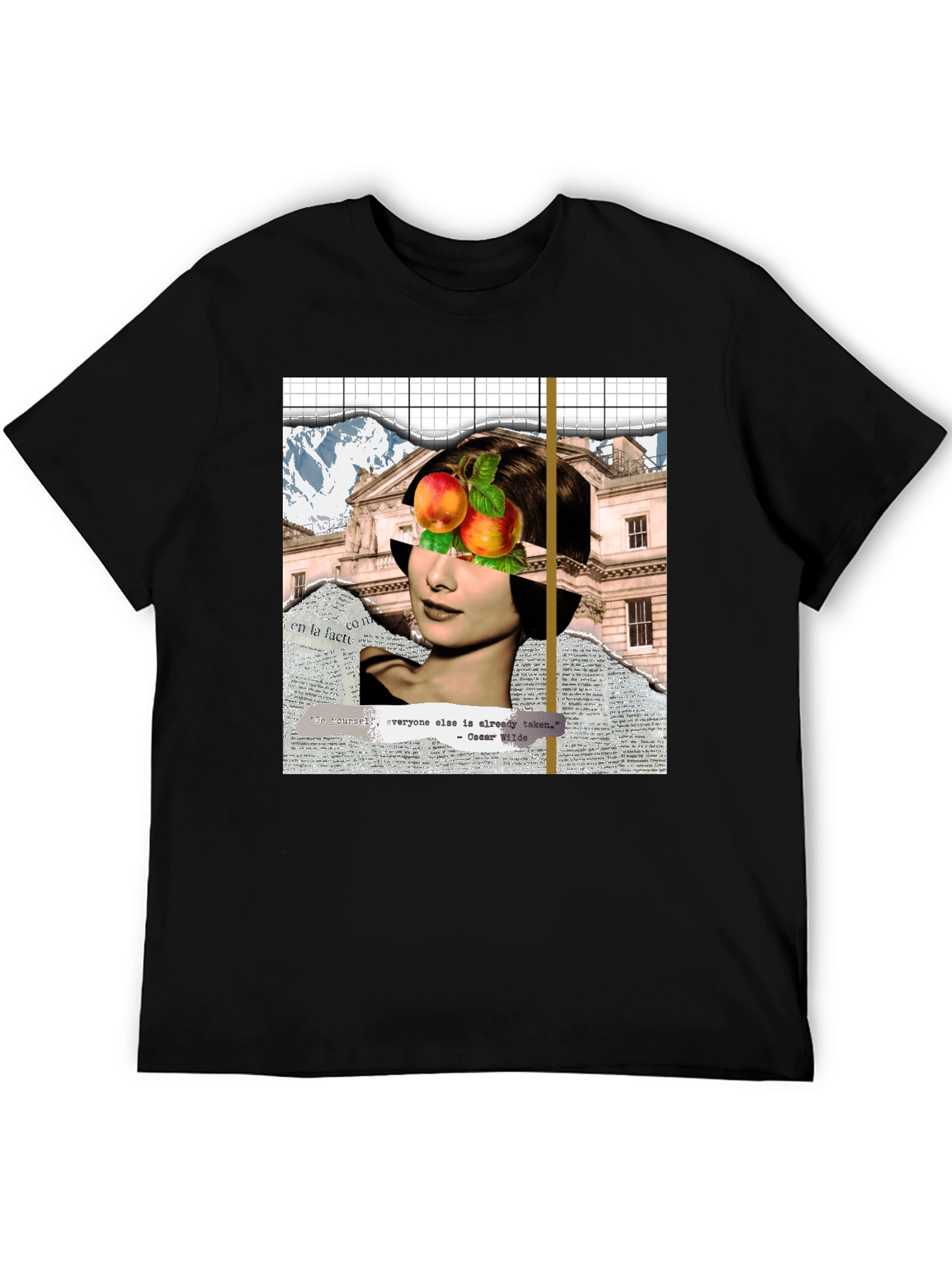 Abstract Audrey Hepburn Collage Graphic T-Shirt