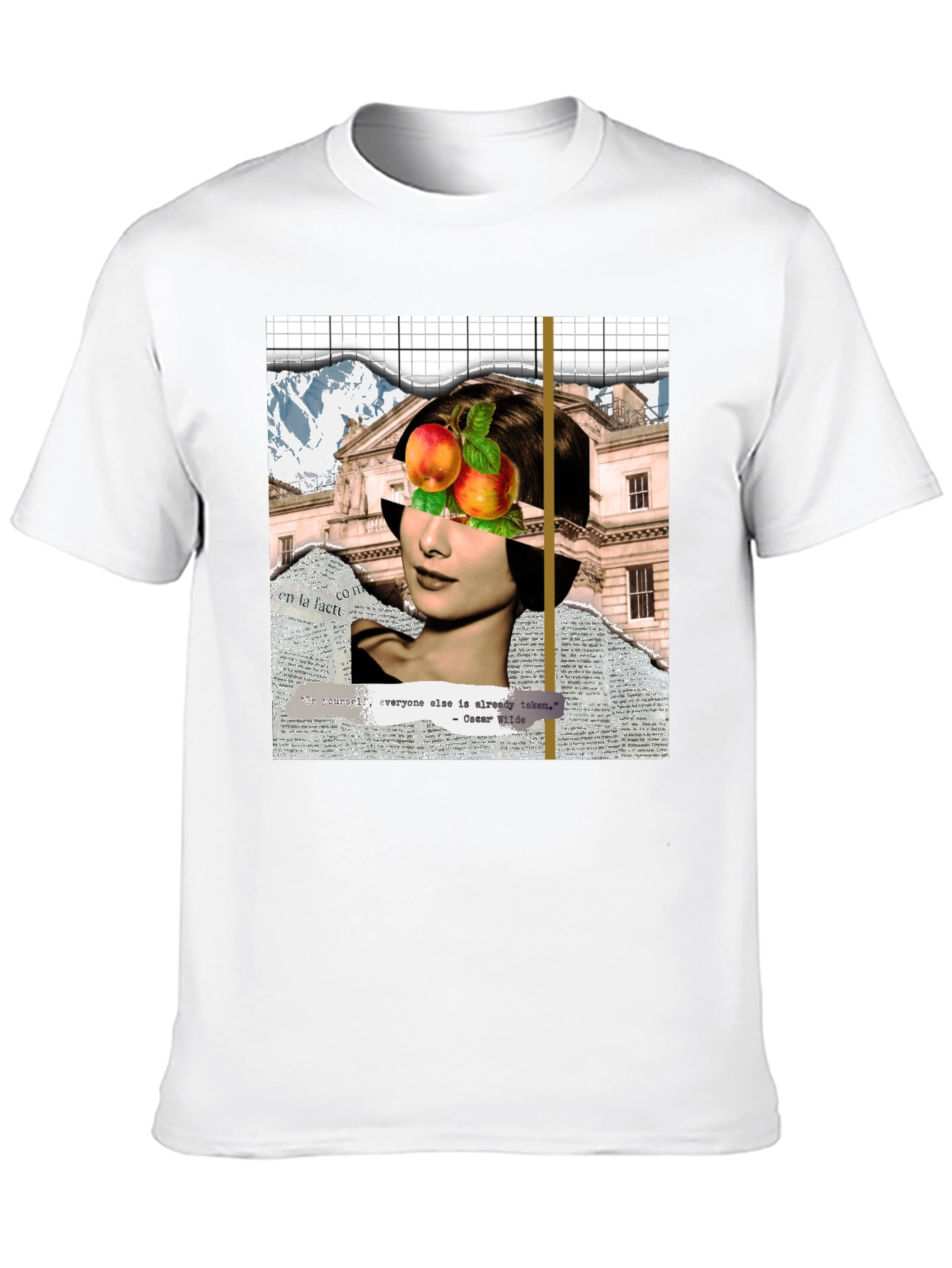 Abstract Audrey Hepburn Collage Graphic T-Shirt