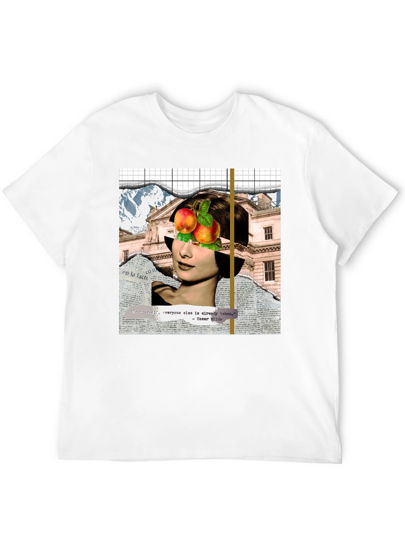 Abstract Audrey Hepburn Collage Graphic T-Shirt