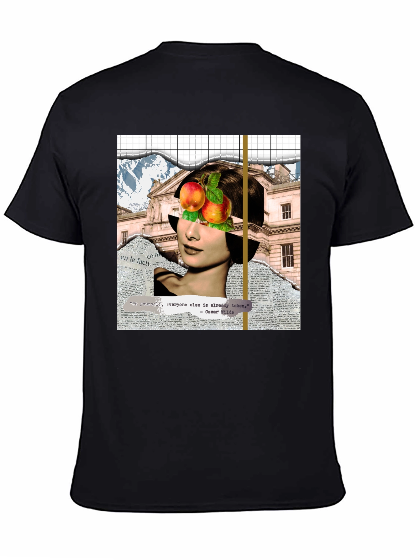 Abstract Audrey Hepburn Collage Graphic T-Shirt