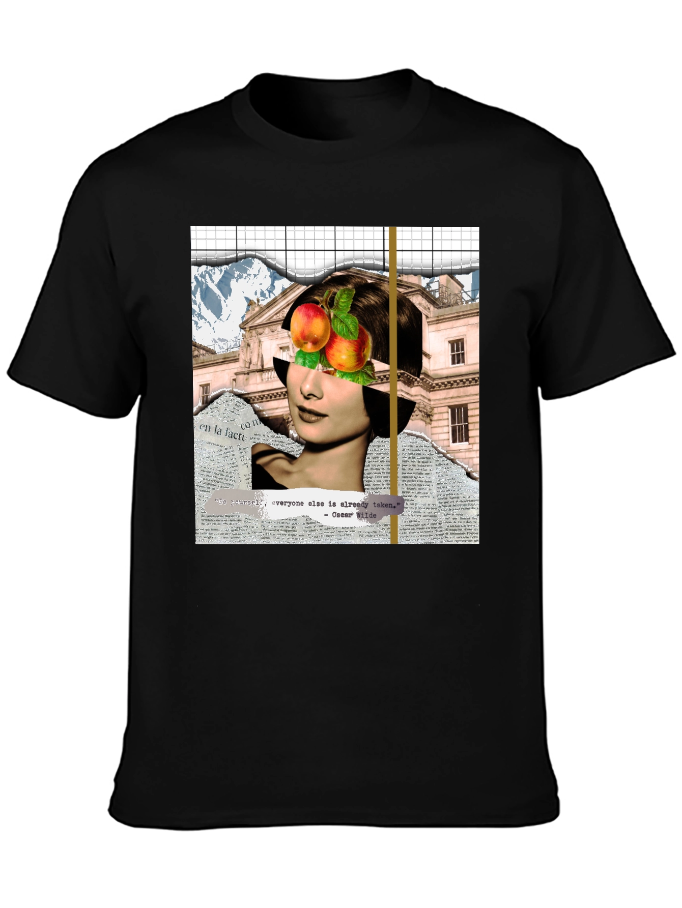 Abstract Audrey Hepburn Collage Graphic T-Shirt