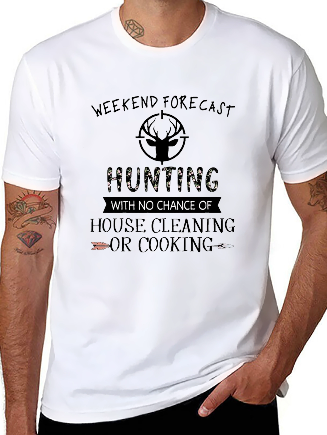 Hunting Weekend Forecast Graphic Tee