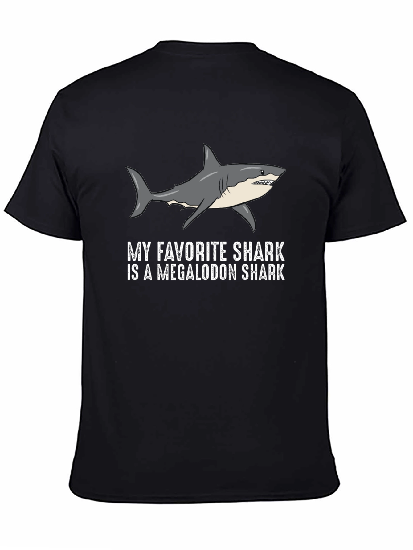 Megalodon Shark Favorite T-Shirt - Black