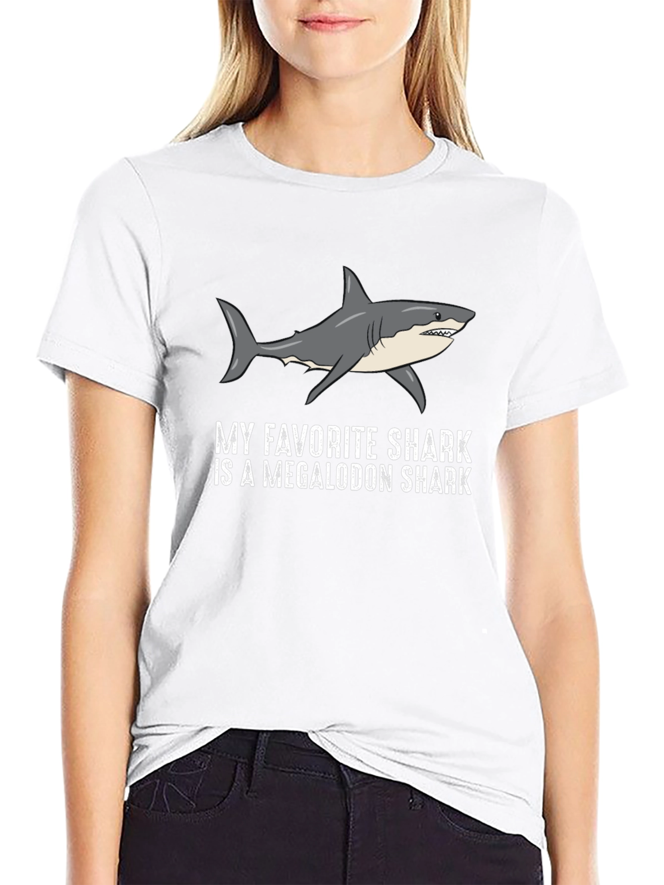 Megalodon Shark Favorite T-Shirt - Black