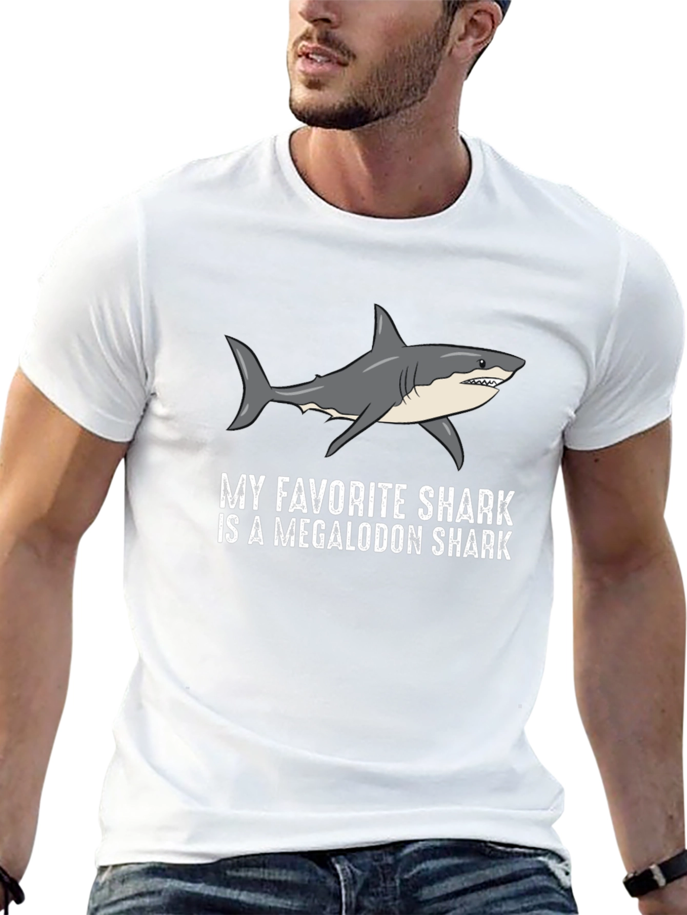 Megalodon Shark Favorite T-Shirt - Black