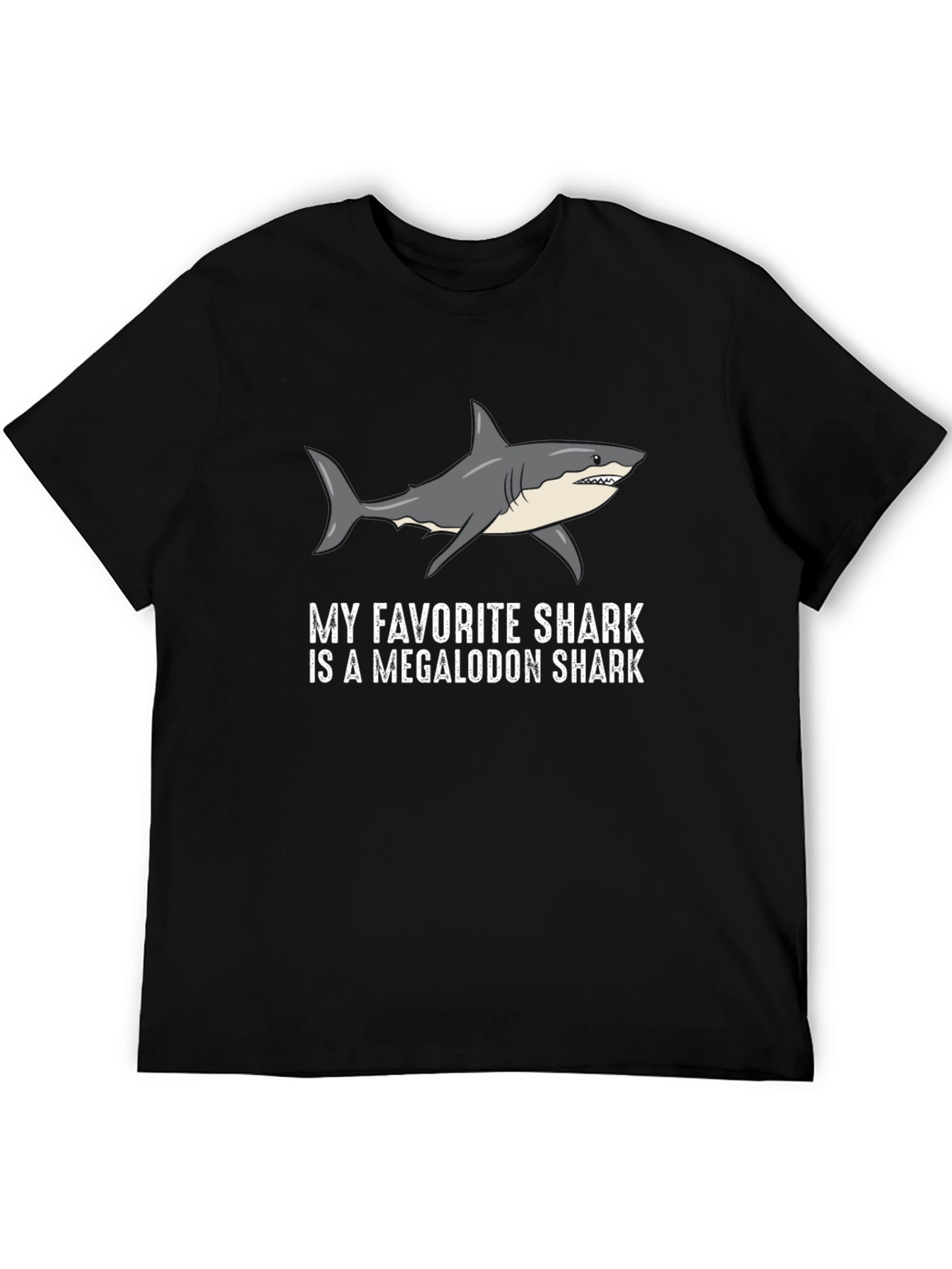 Megalodon Shark Favorite T-Shirt - Black