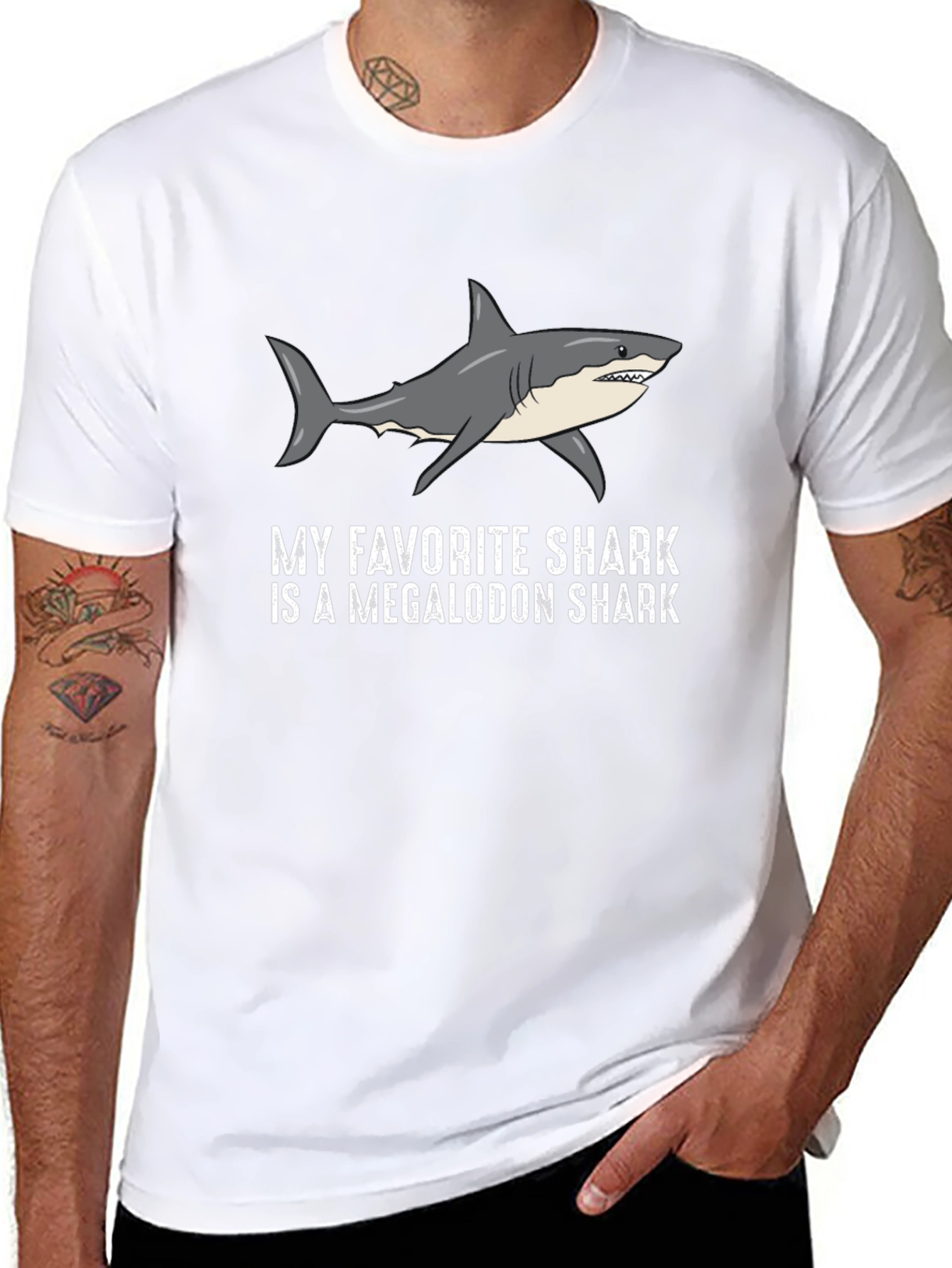 Megalodon Shark Favorite T-Shirt - Black