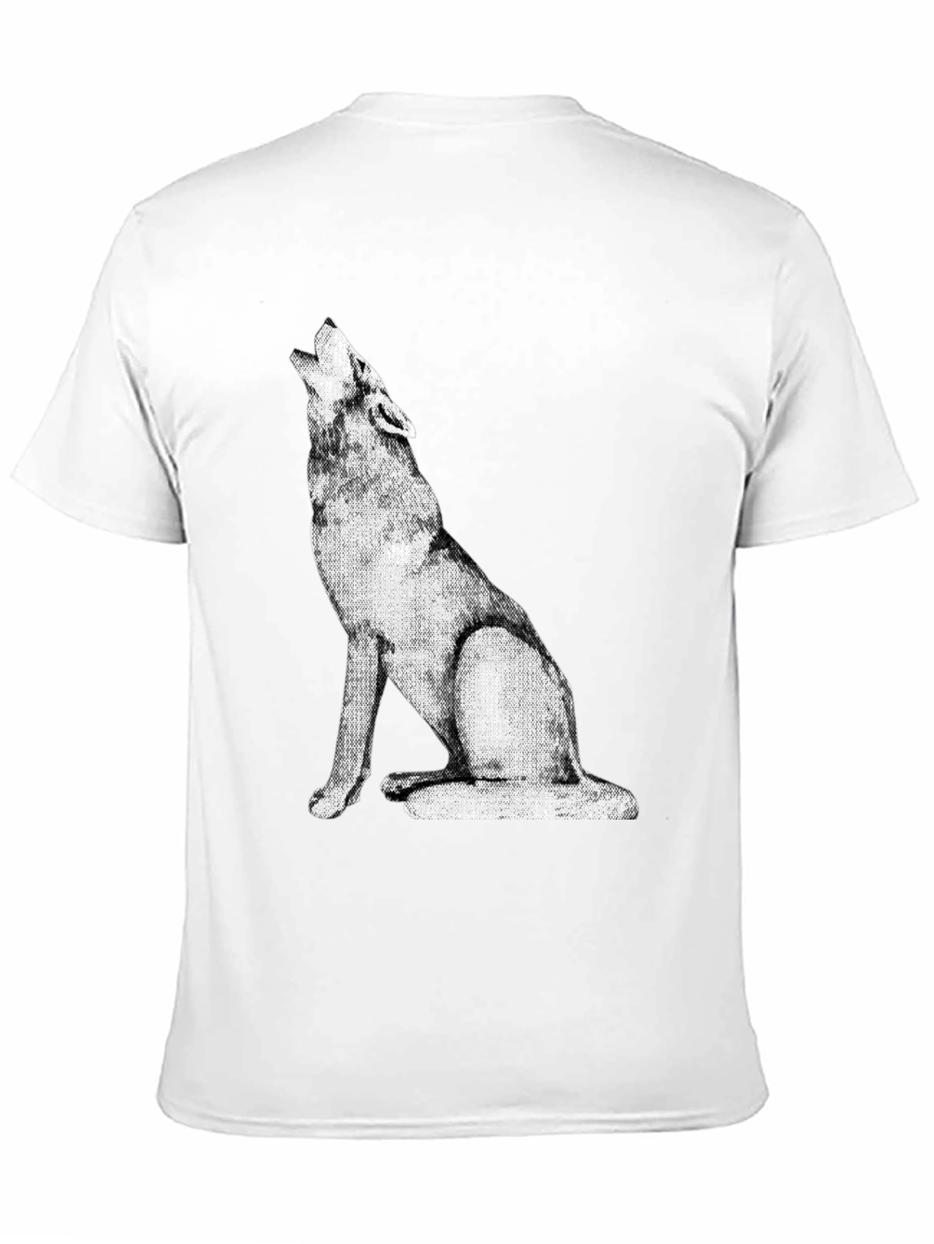 Wolf Howling Graphic Tee - Black