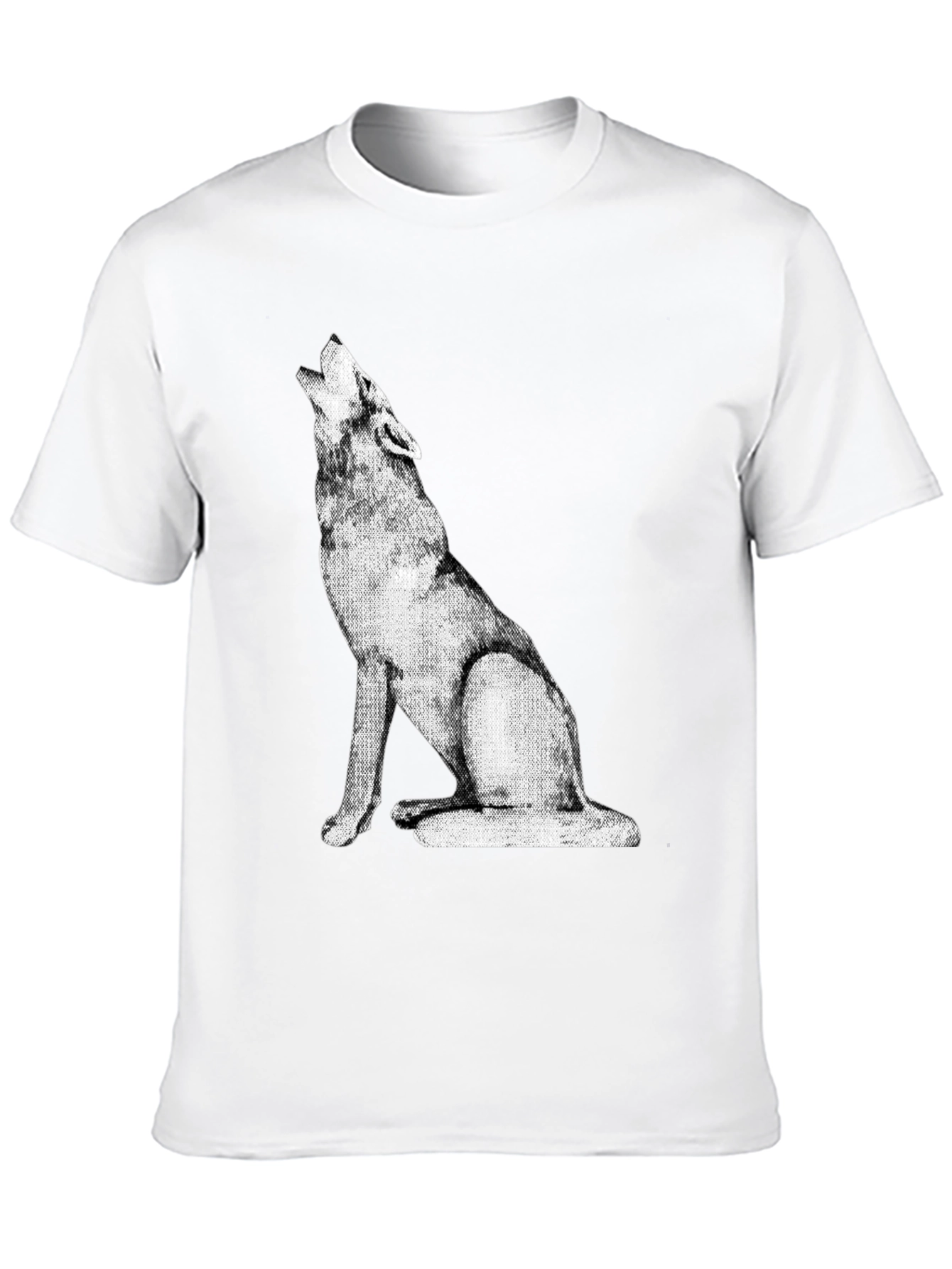 Wolf Howling Graphic Tee - Black