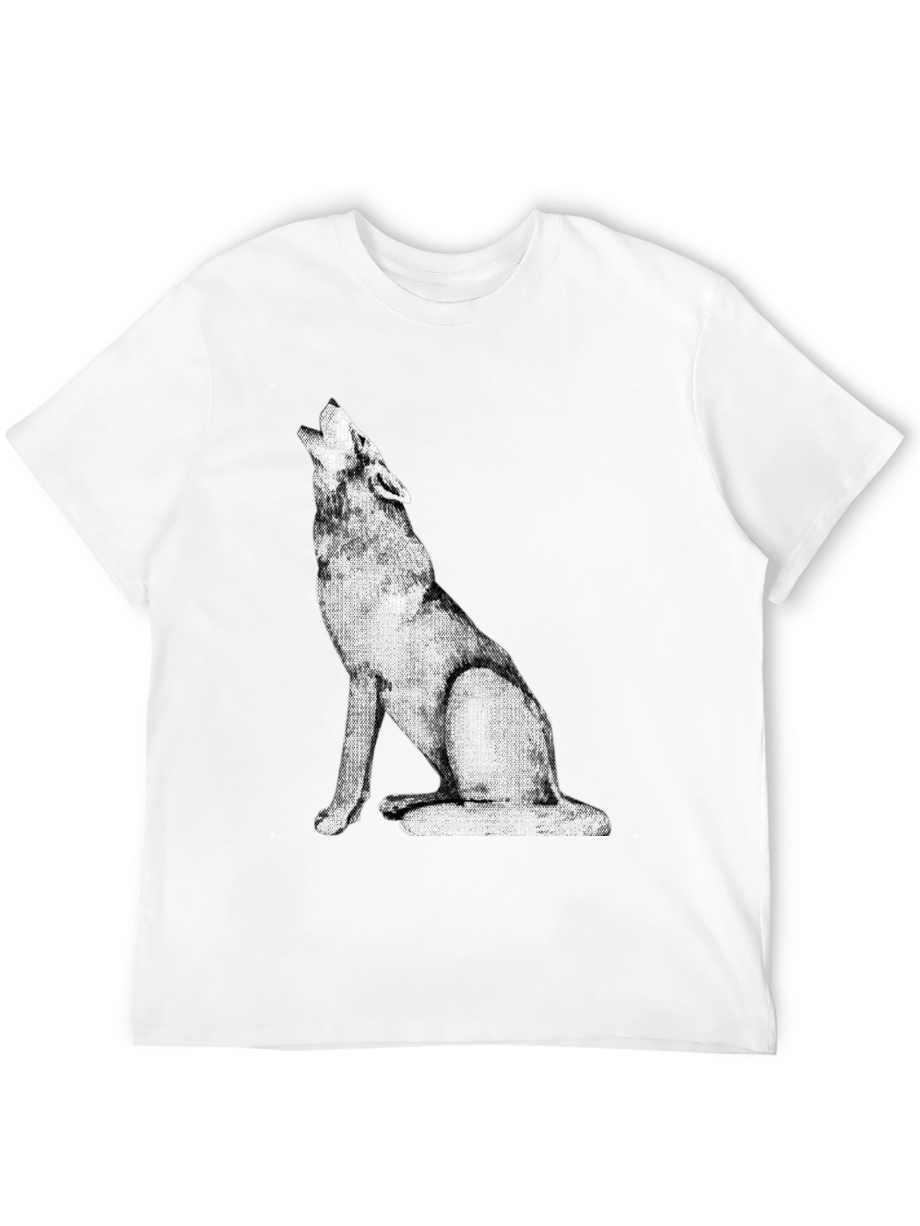 Wolf Howling Graphic Tee - Black