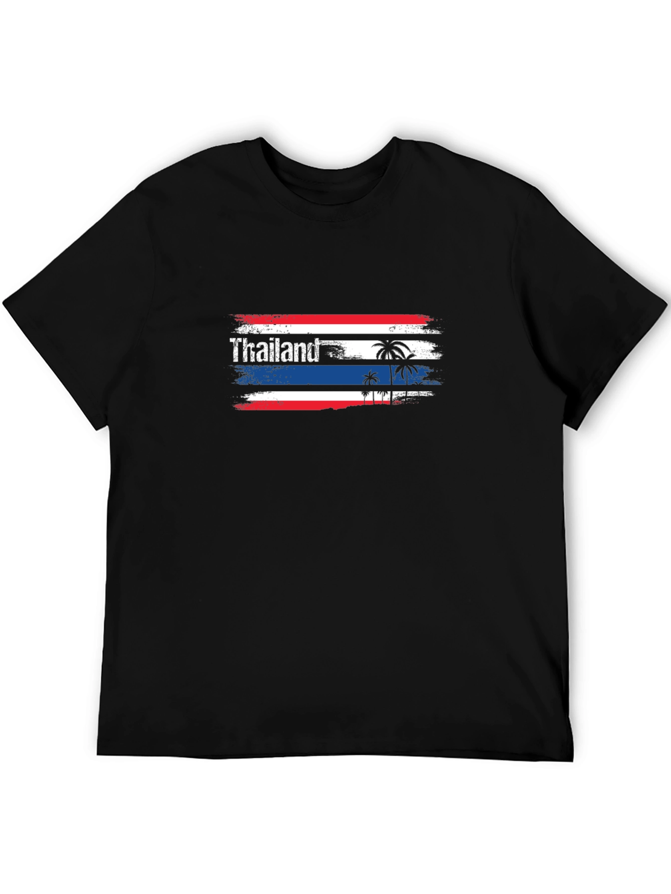 Thailand Flag Palm Trees Graphic T-Shirt