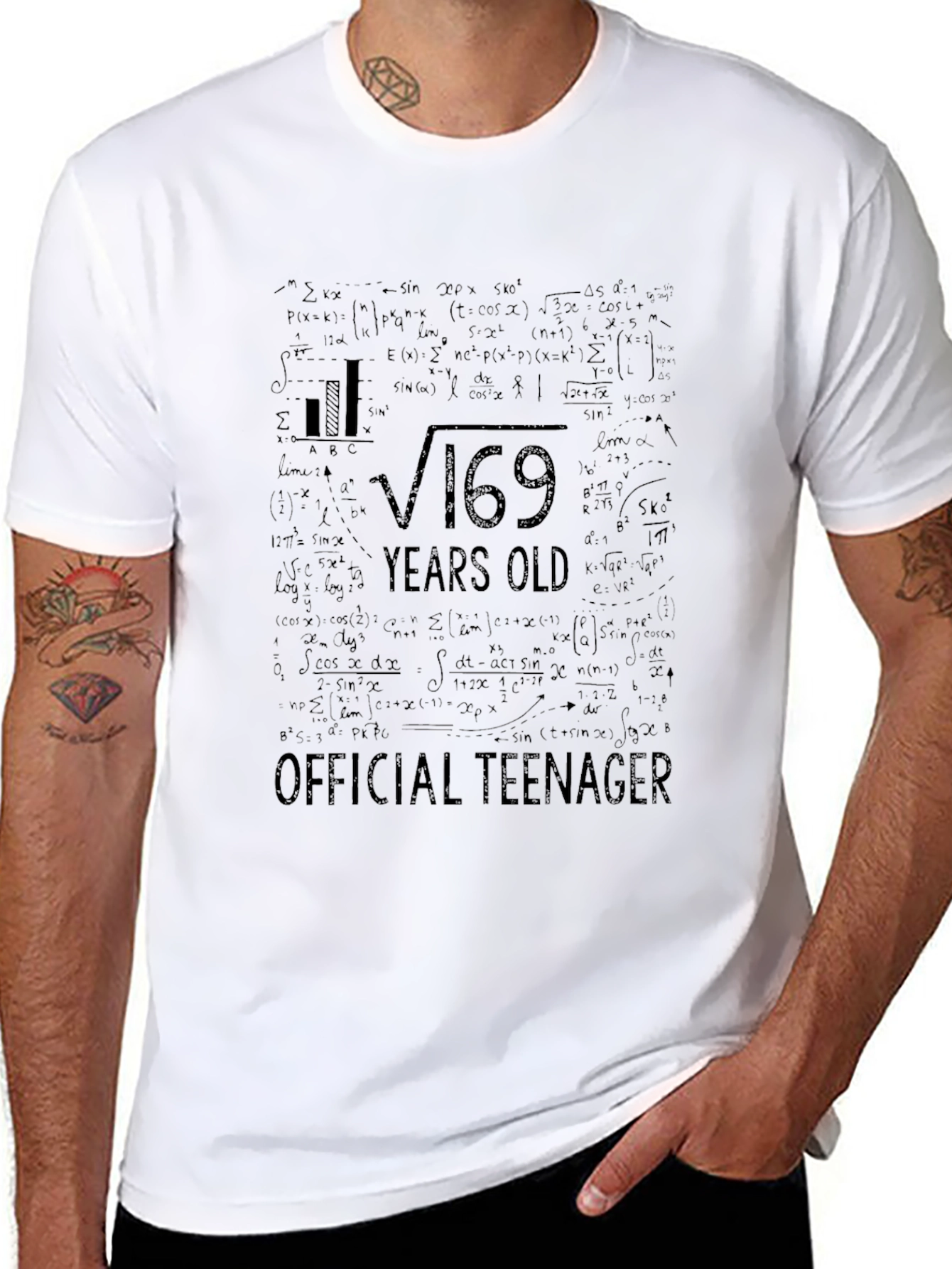 Funny Math 13th Birthday Teenager T-Shirt