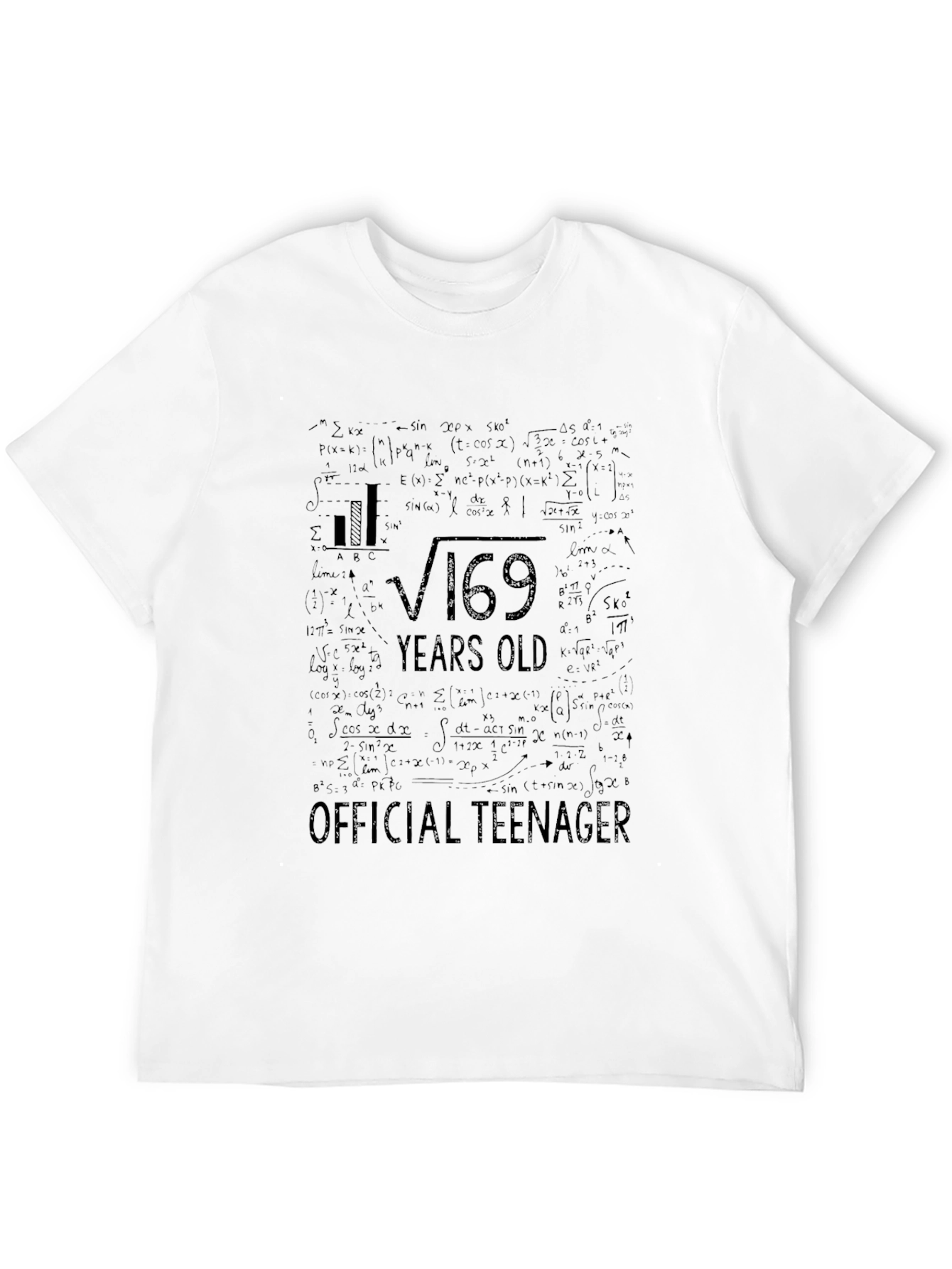 Funny Math 13th Birthday Teenager T-Shirt