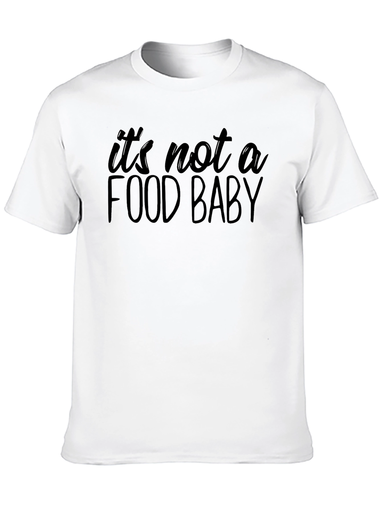 Food Baby Graphic Tee - Unisex Black T-Shirt