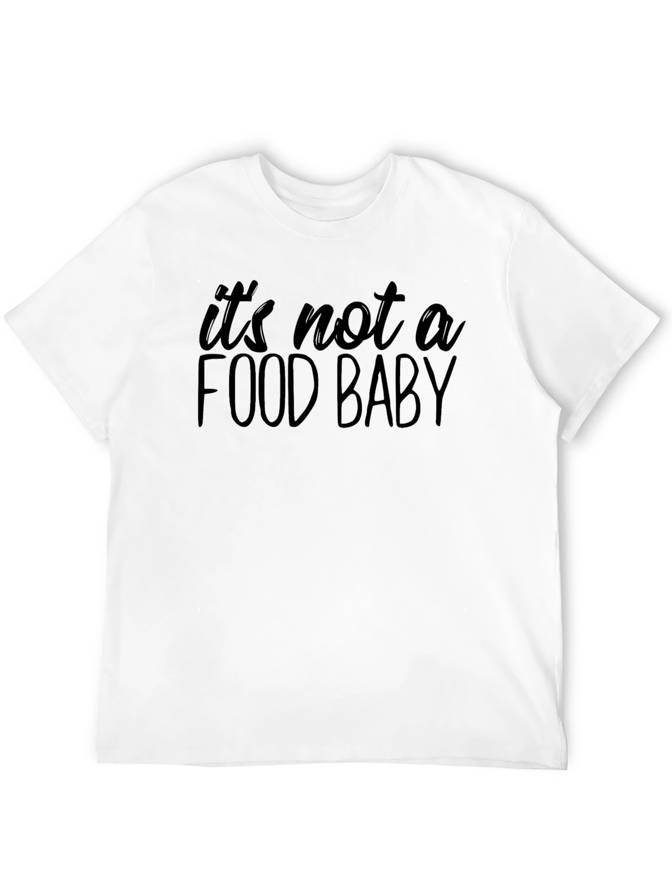 Food Baby Graphic Tee - Unisex Black T-Shirt