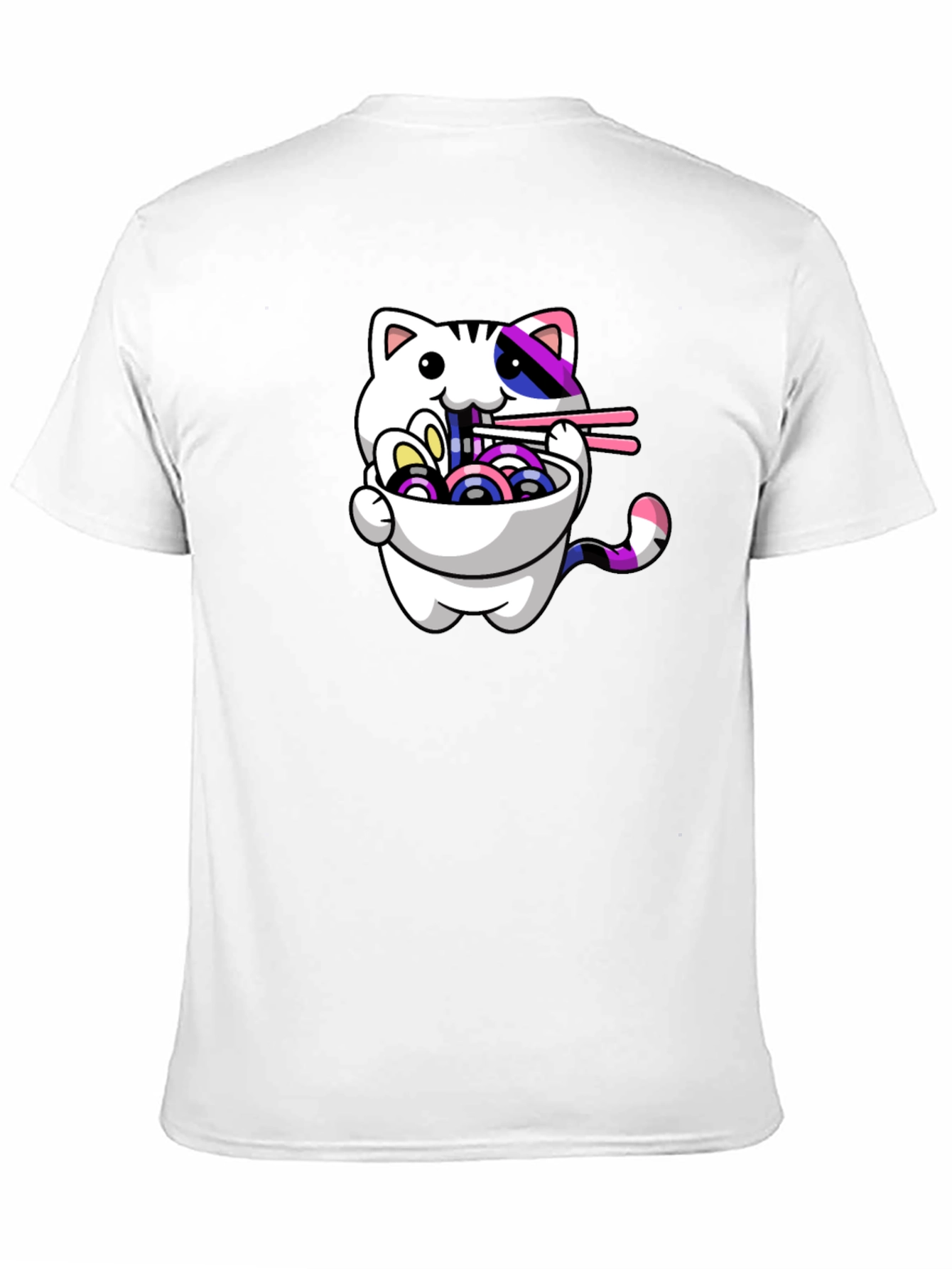 Ramen Cat Graphic Tee - Stylish Unisex T-Shirt