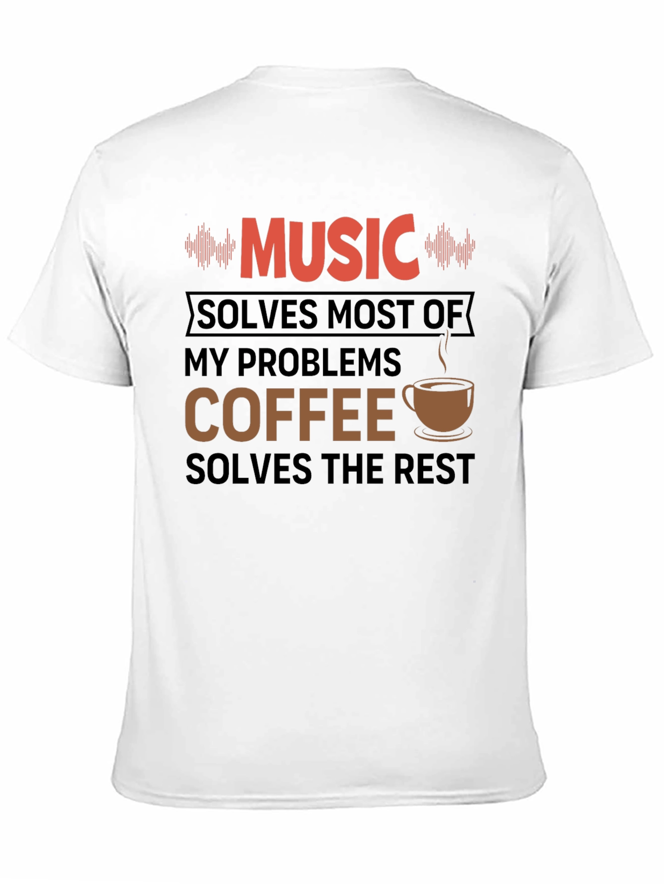 Music & Coffee T-Shirt - Funny Graphic Tee