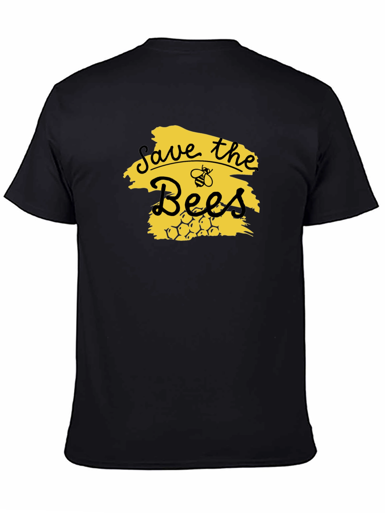 Save the Bees Graphic Tee - Black Unisex T-Shirt