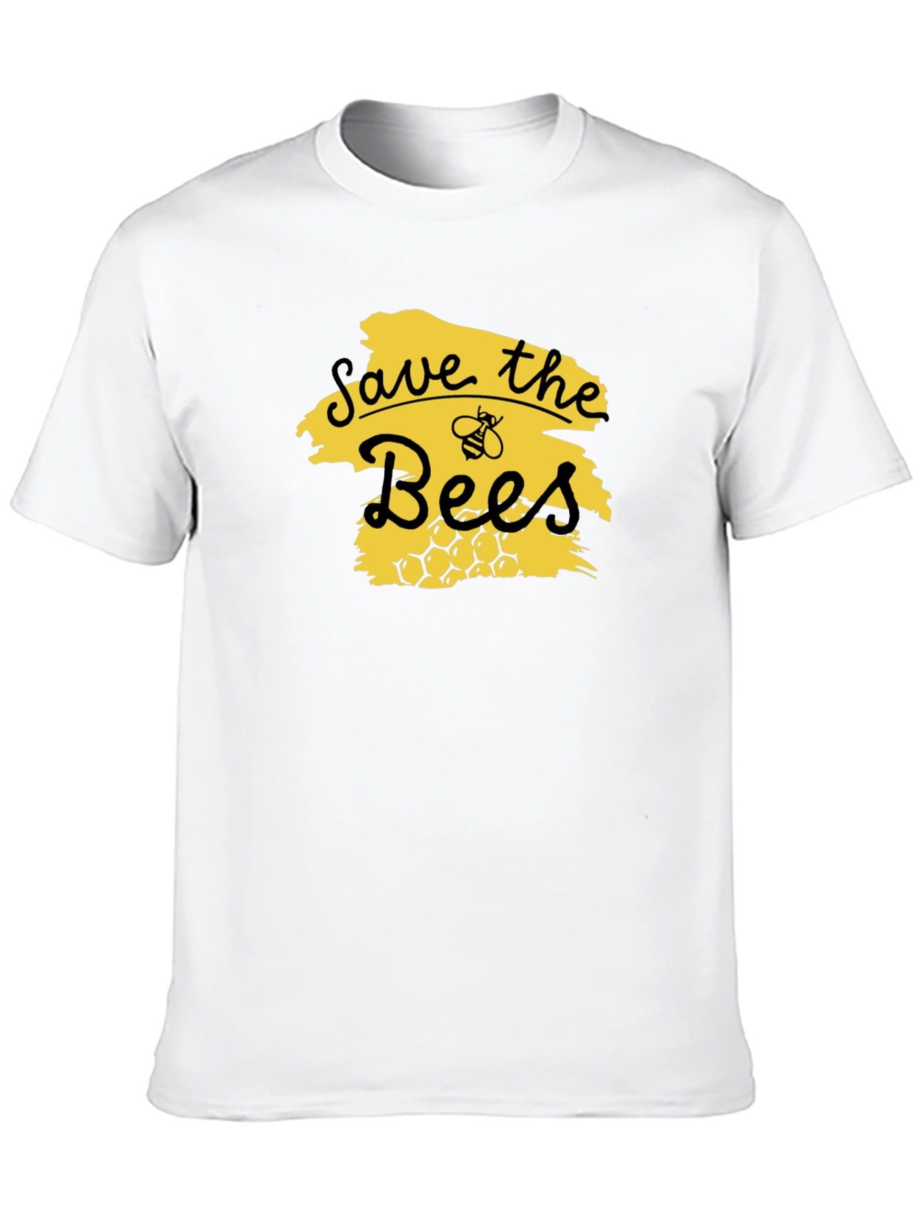 Save the Bees Graphic Tee - Black Unisex T-Shirt