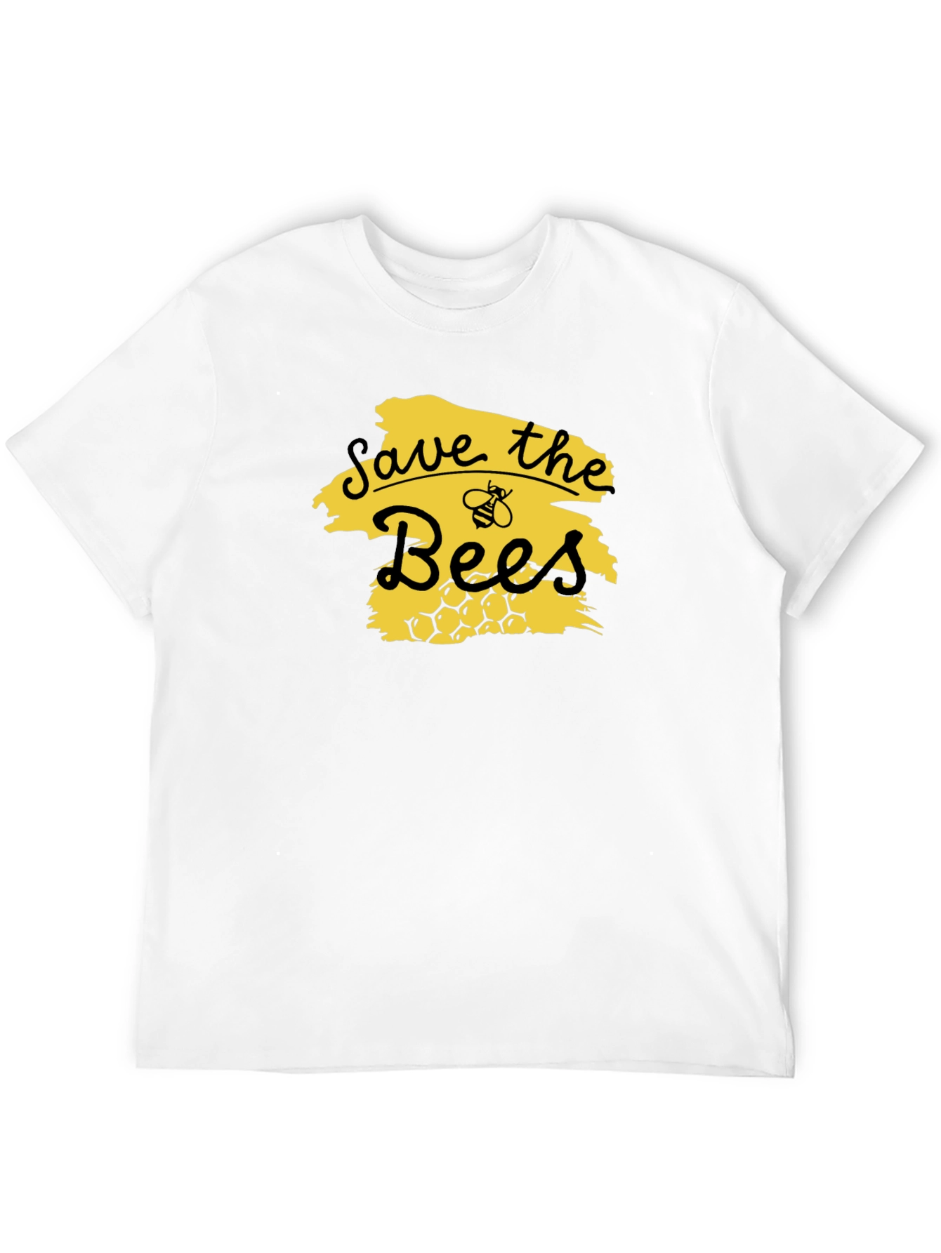 Save the Bees Graphic Tee - Black Unisex T-Shirt