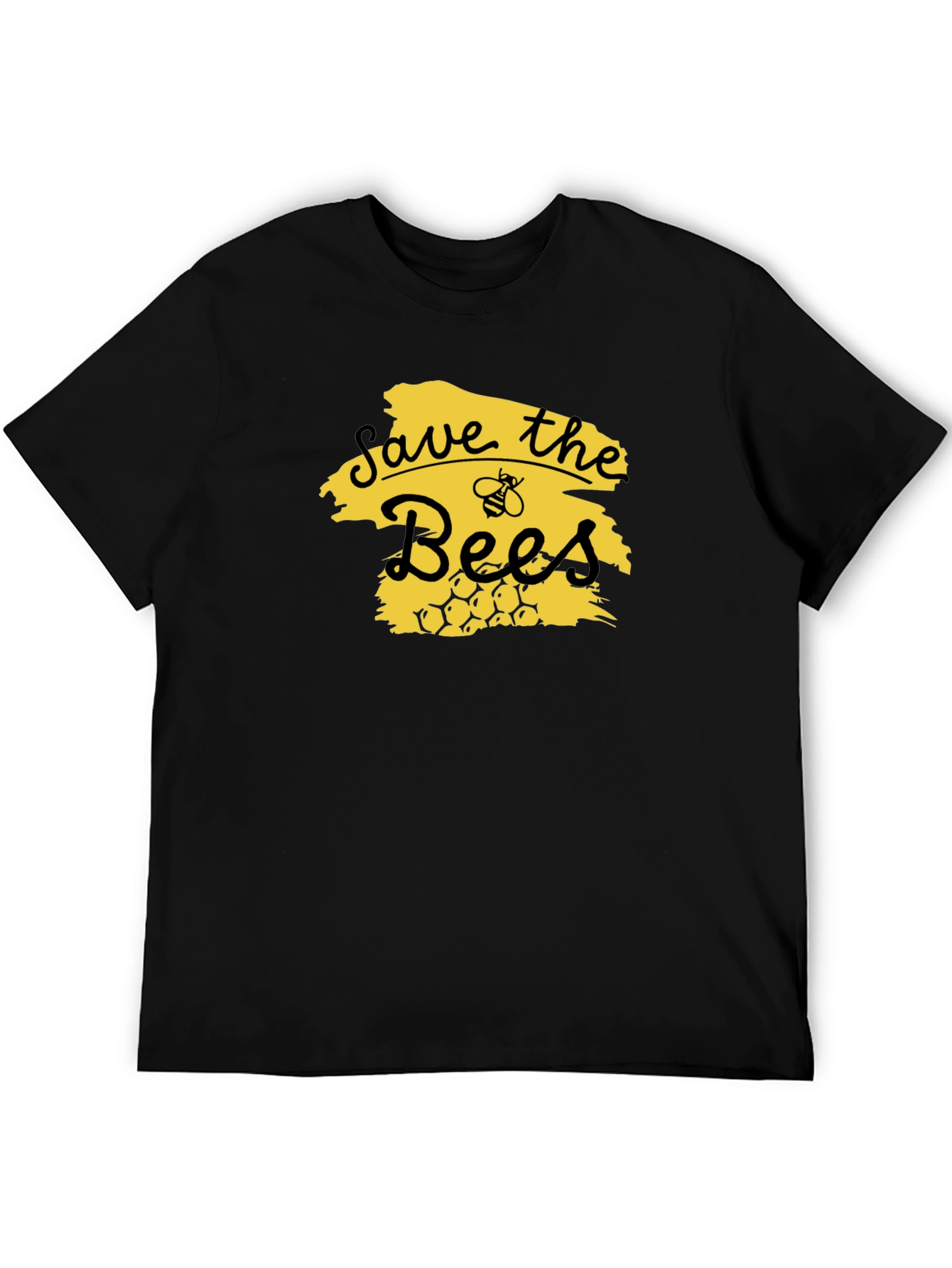 Save the Bees Graphic Tee - Black Unisex T-Shirt