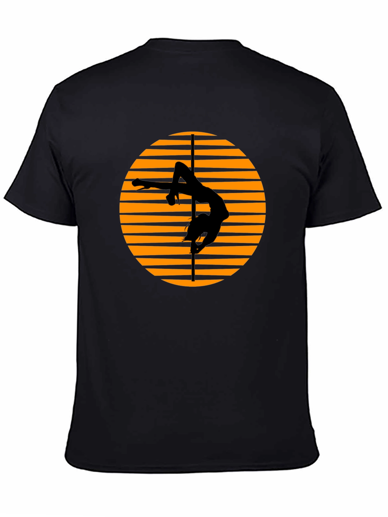 Pole Dancer Graphic T-Shirt - Black