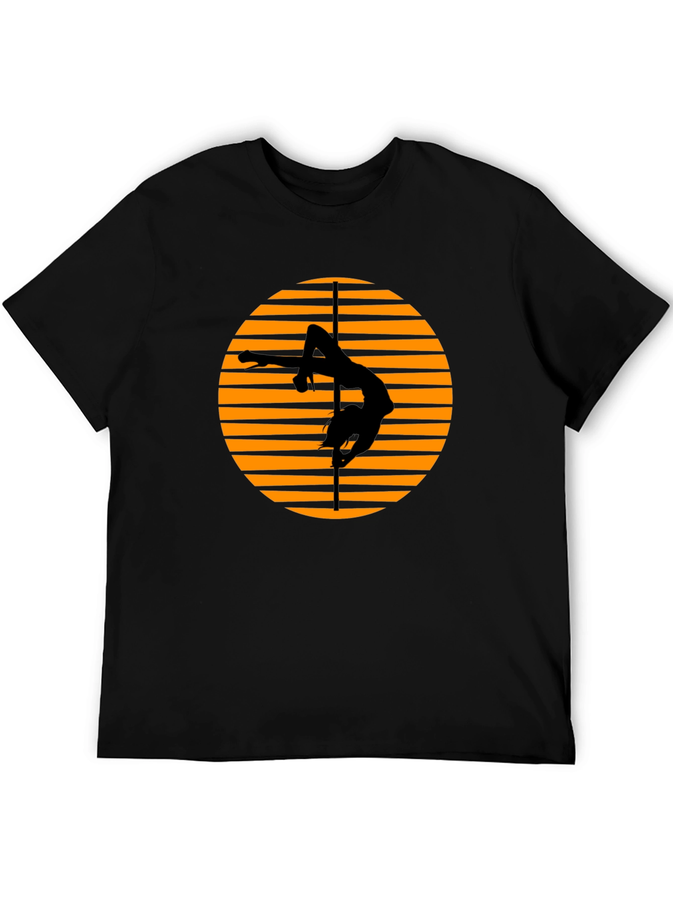 Pole Dancer Graphic T-Shirt - Black