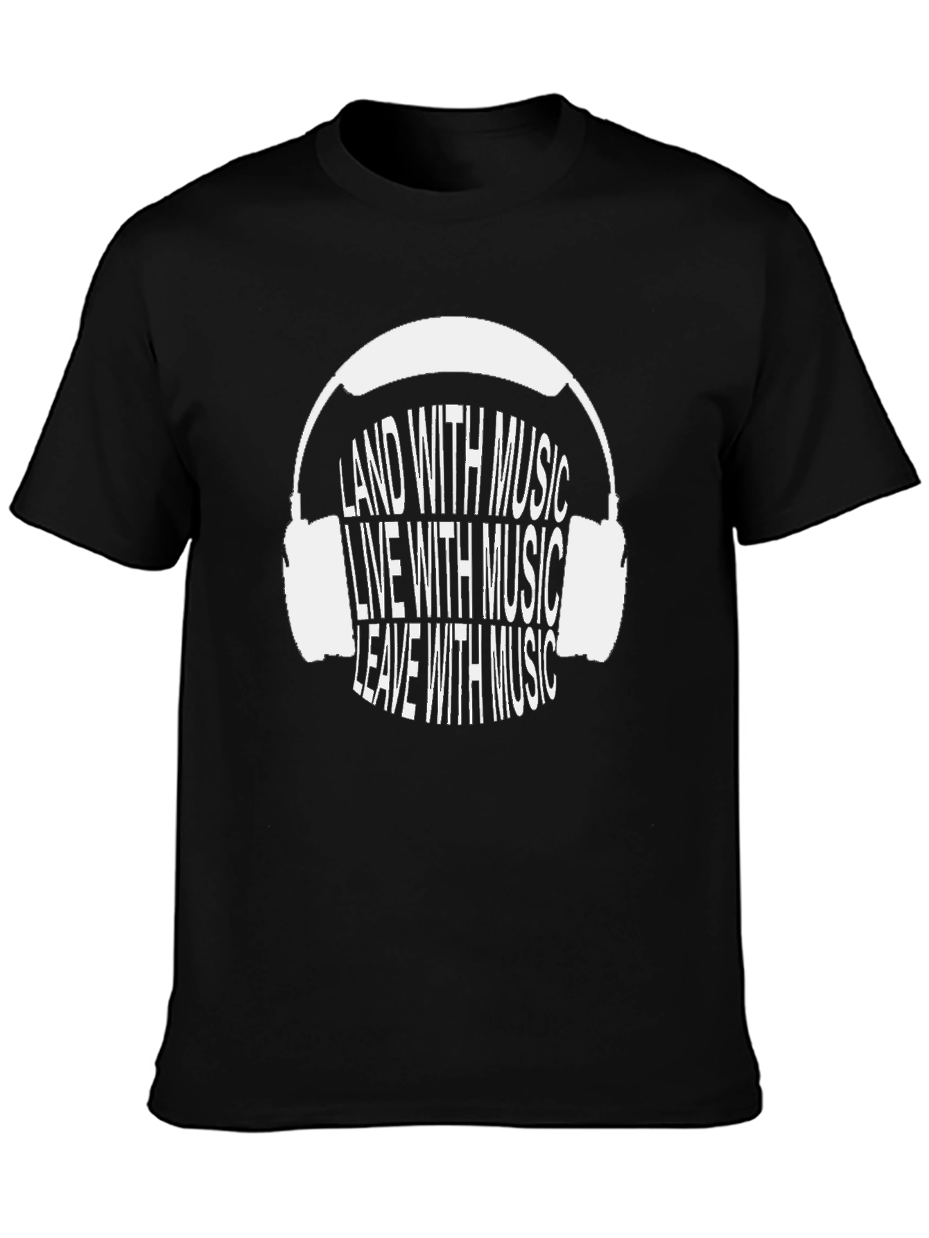 Music Lover Black Graphic Tee