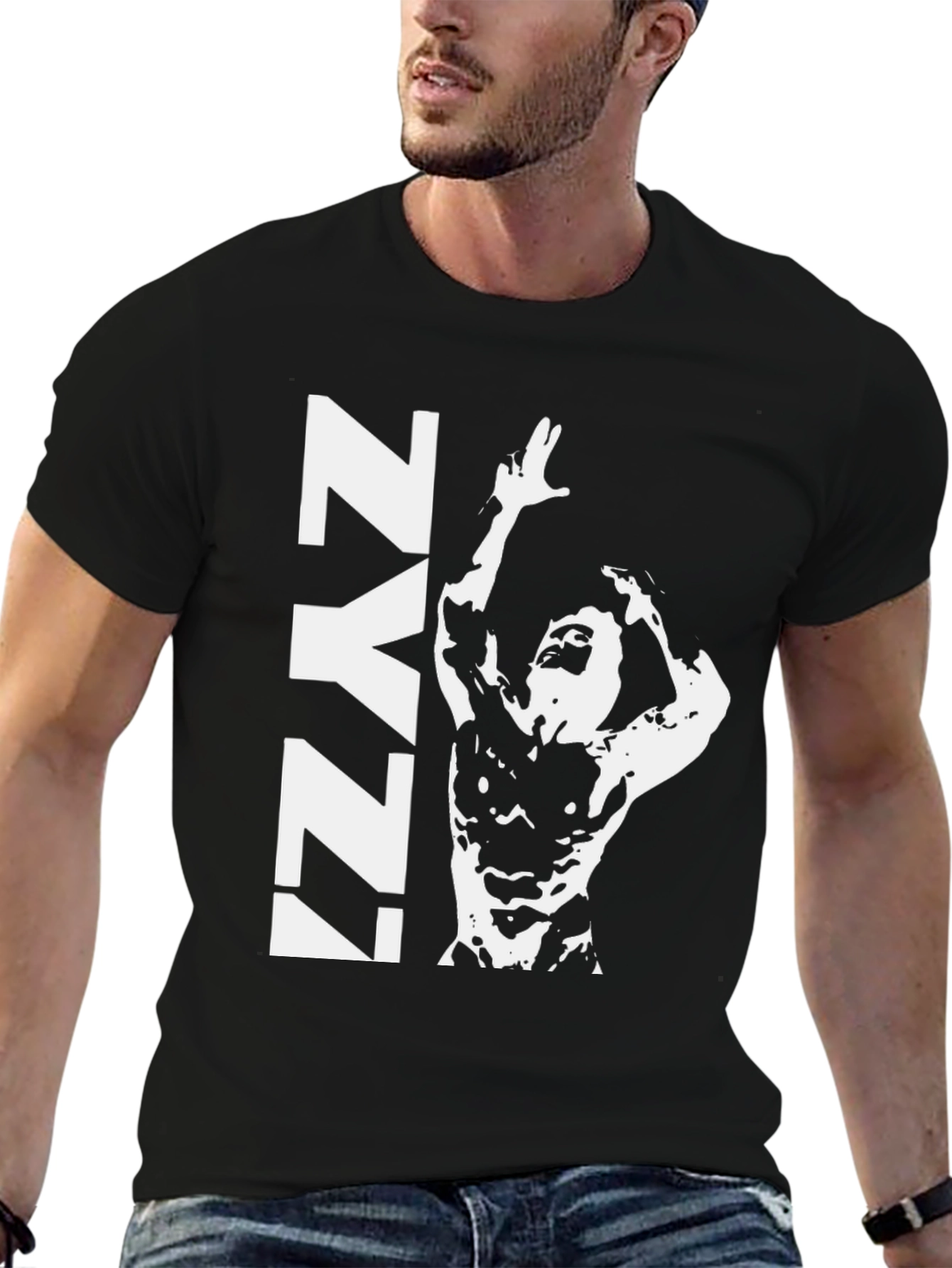 Zyzz Black T-Shirt Aesthetic Fitness Design