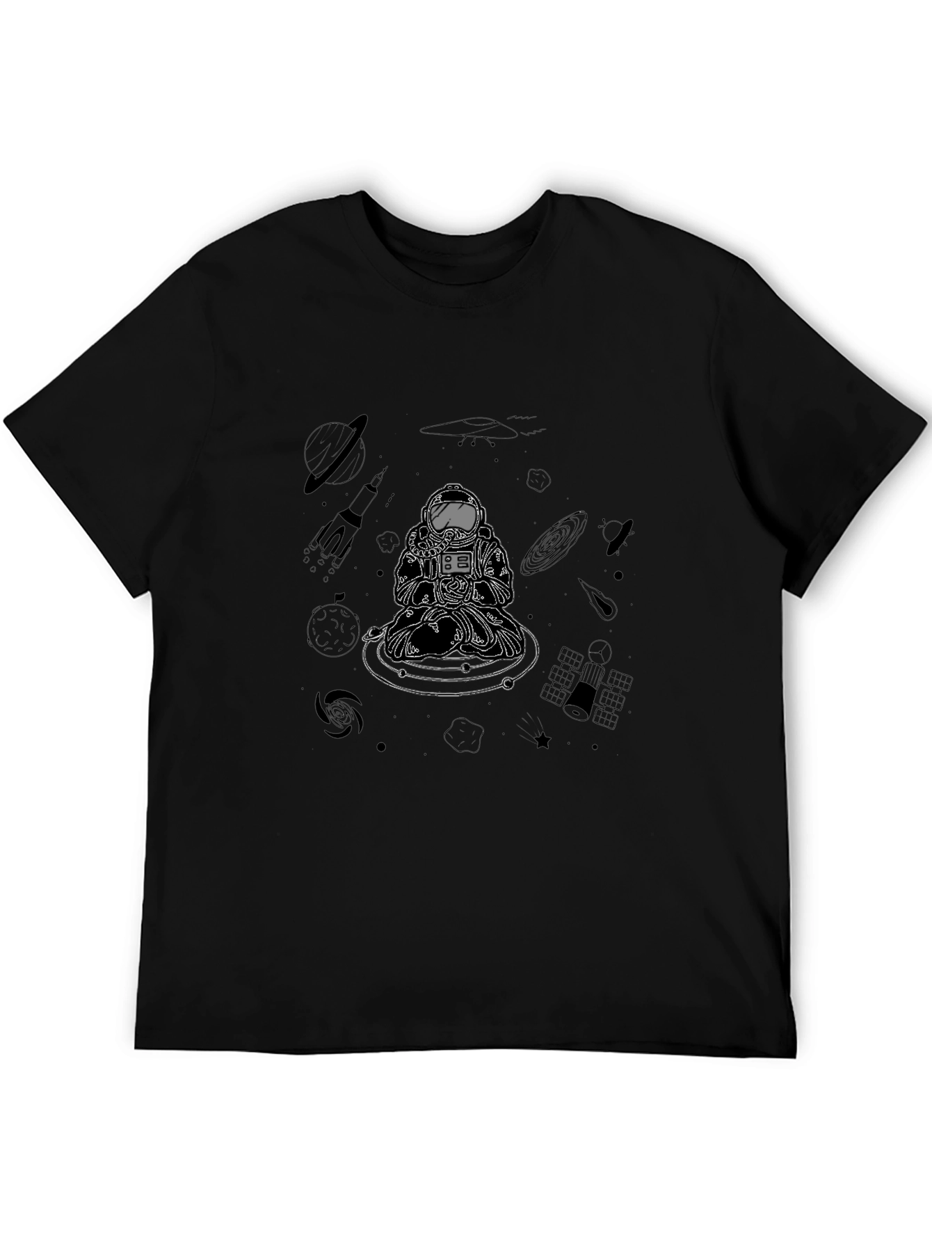 Astronaut Meditation Graphic Tee