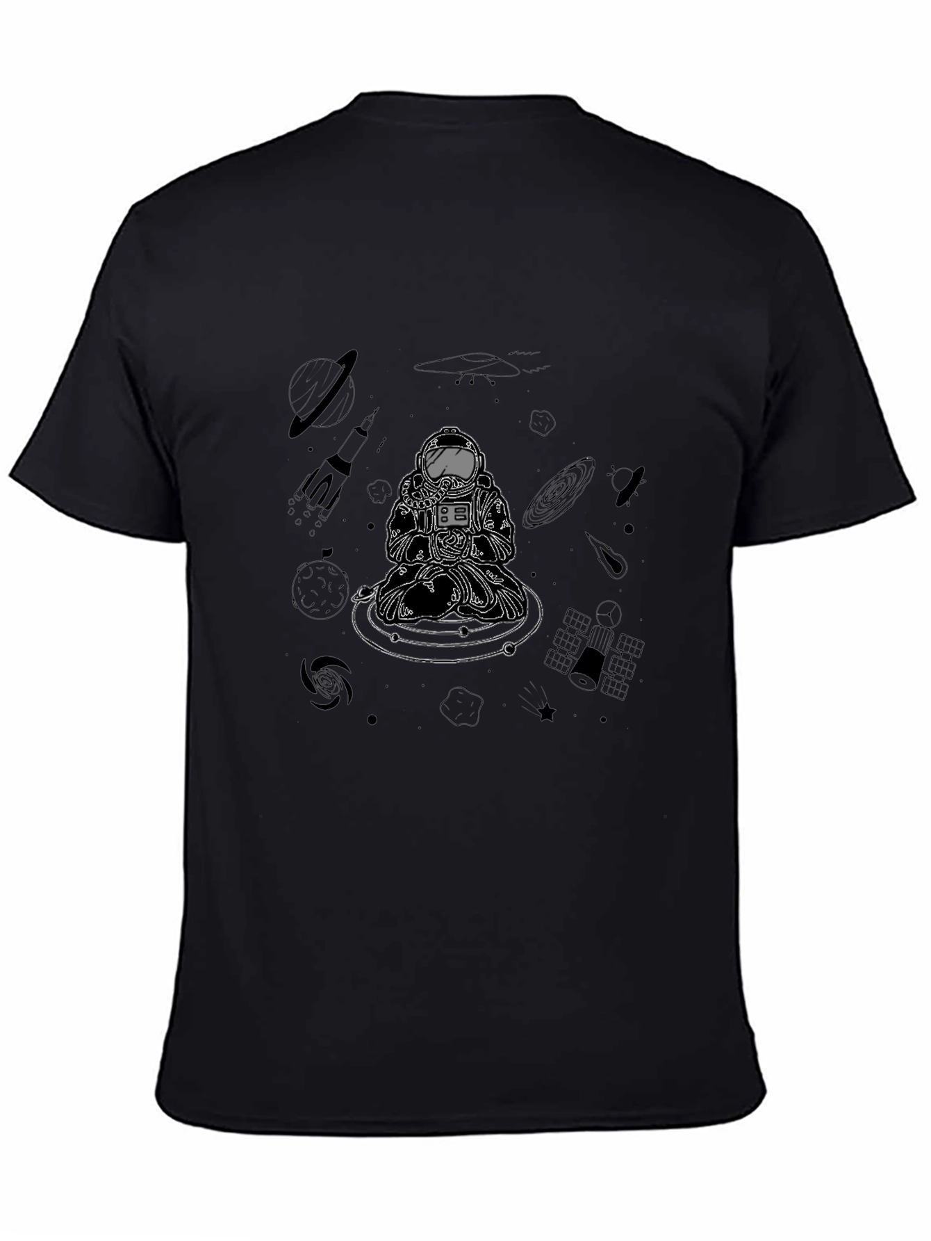 Astronaut Meditation Graphic Tee