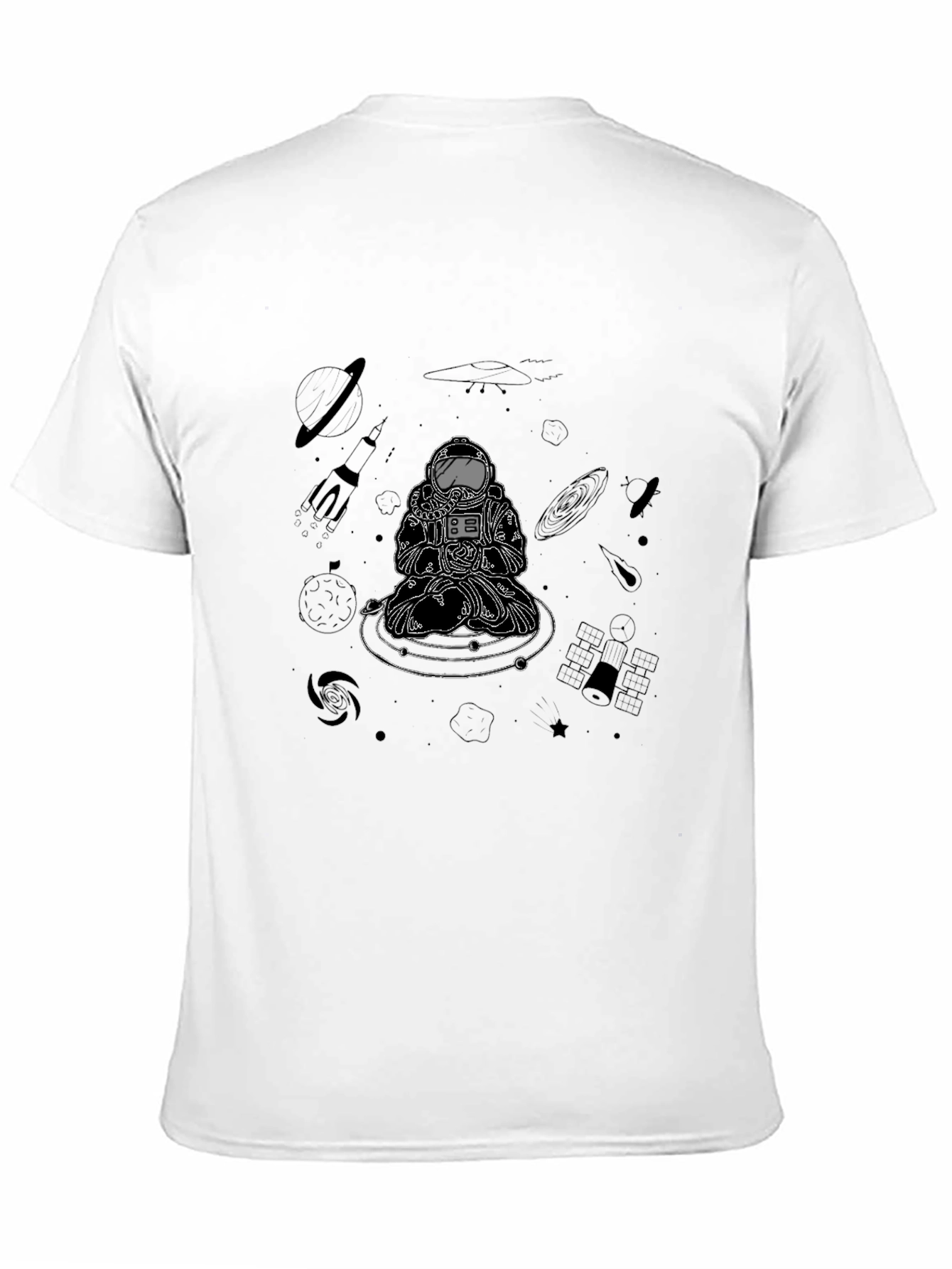 Astronaut Meditation Graphic Tee