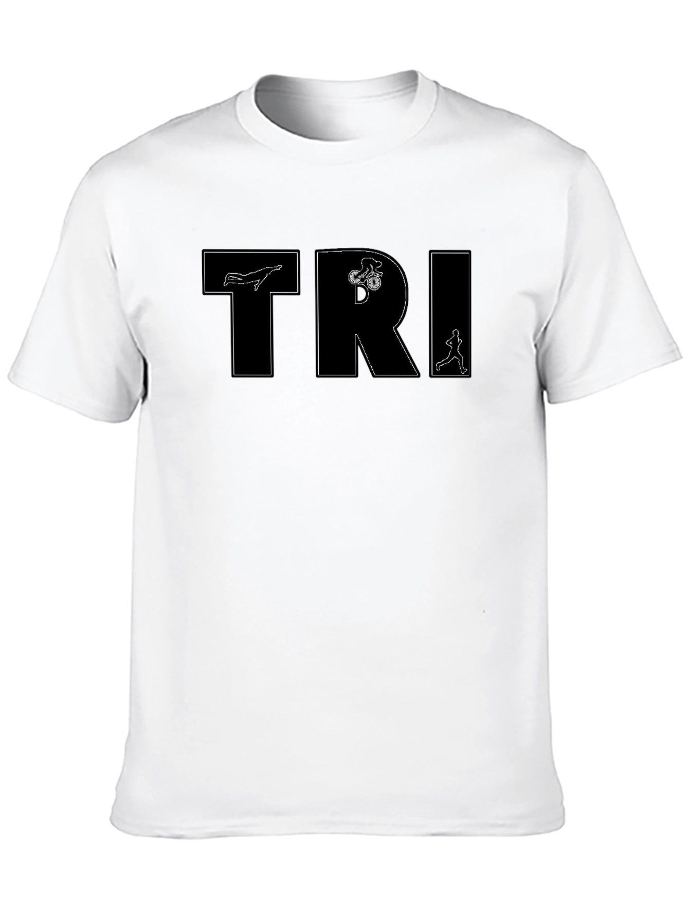 TRI Swim Bike Run Black T-Shirt