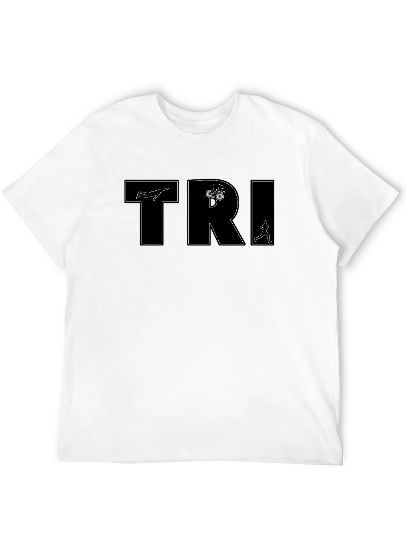 TRI Swim Bike Run Black T-Shirt