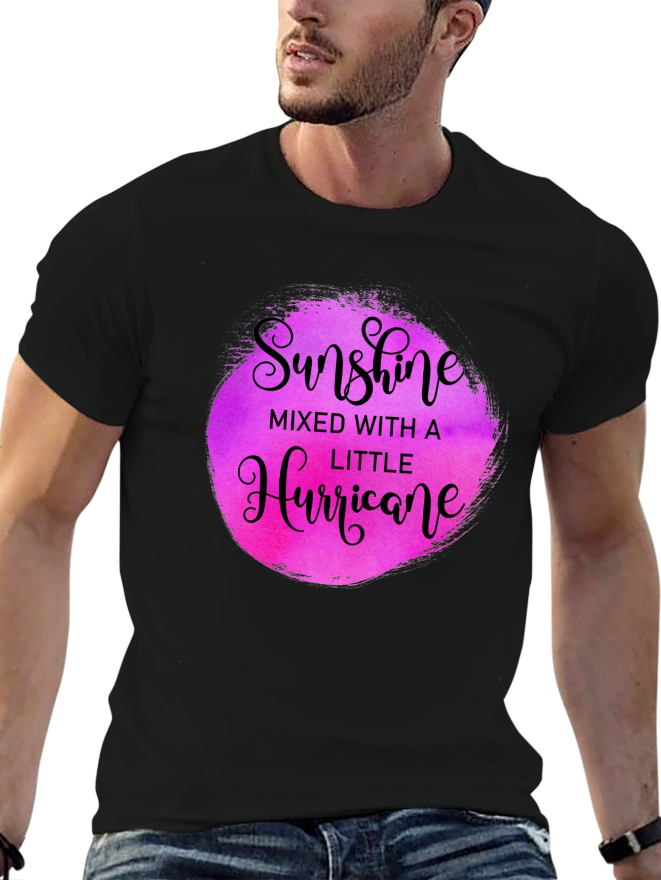 Sunshine Hurricane Black Graphic Tee