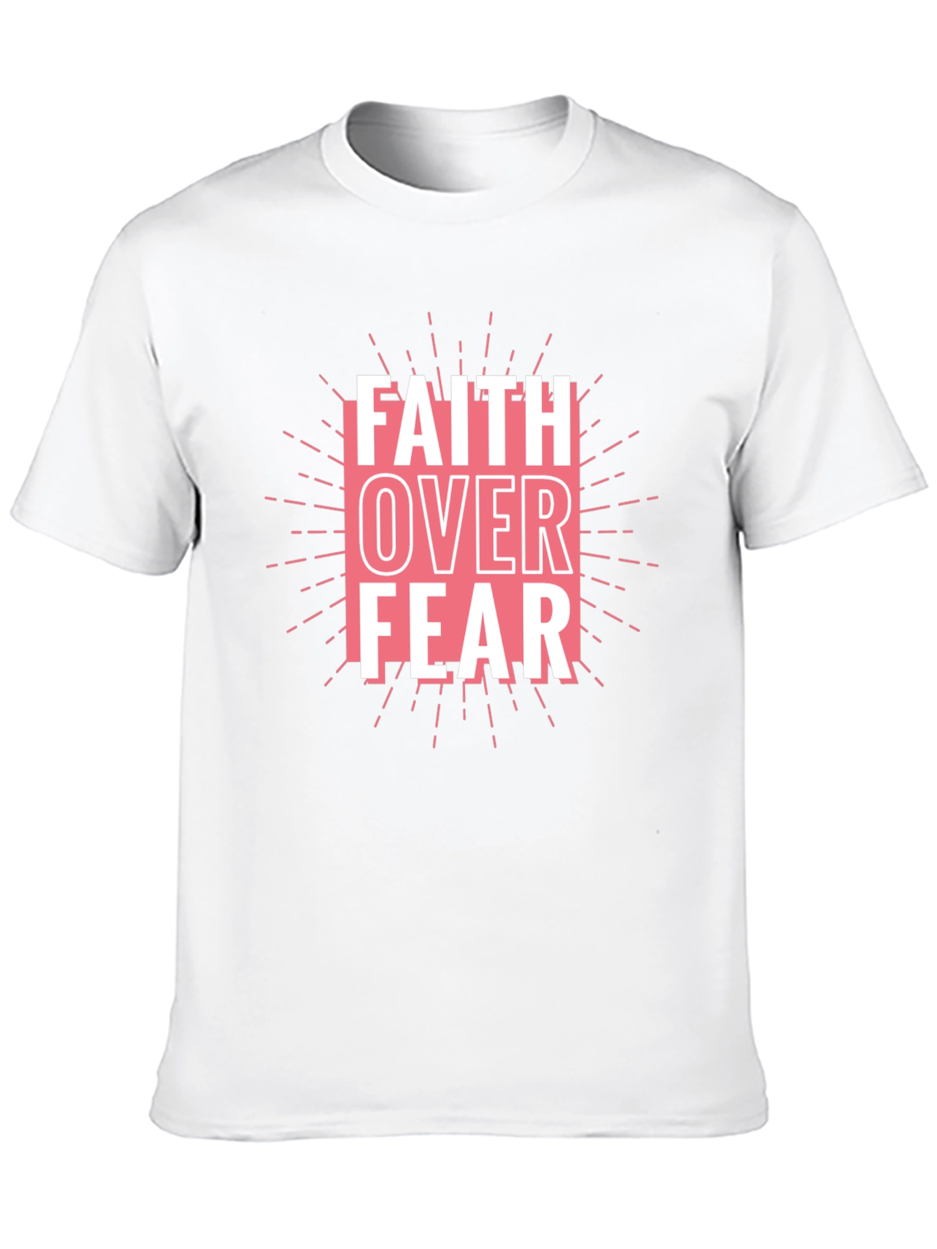 Faith Over Fear Graphic Tee - Black Cotton Blend