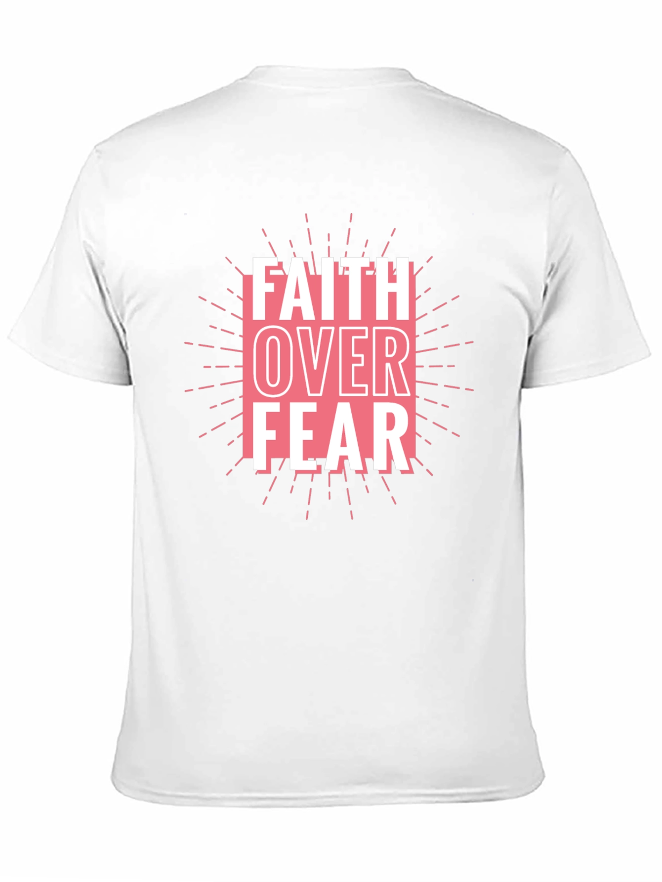 Faith Over Fear Graphic Tee - Black Cotton Blend