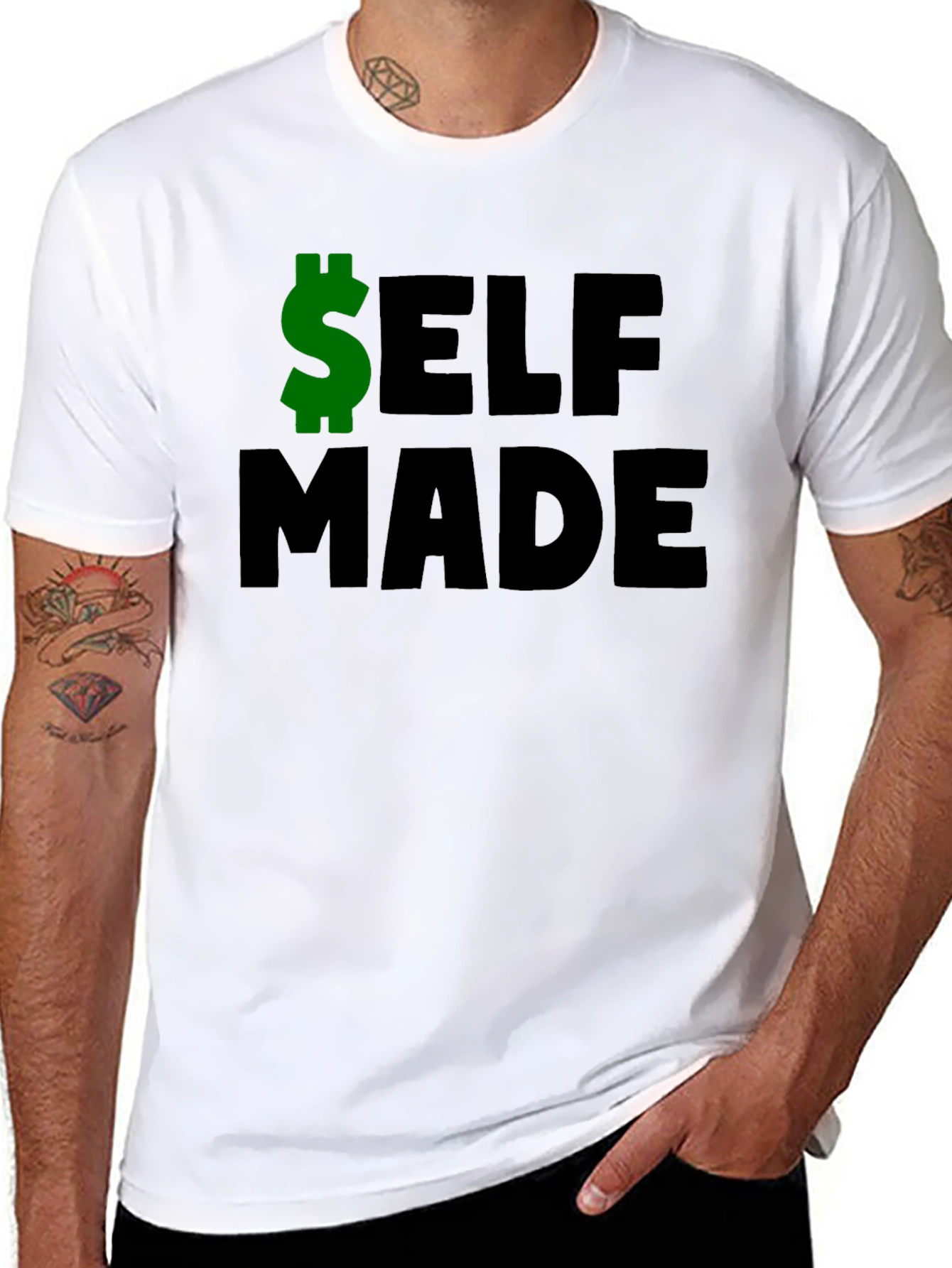 Self Made T-Shirt - Black Graphic Tee