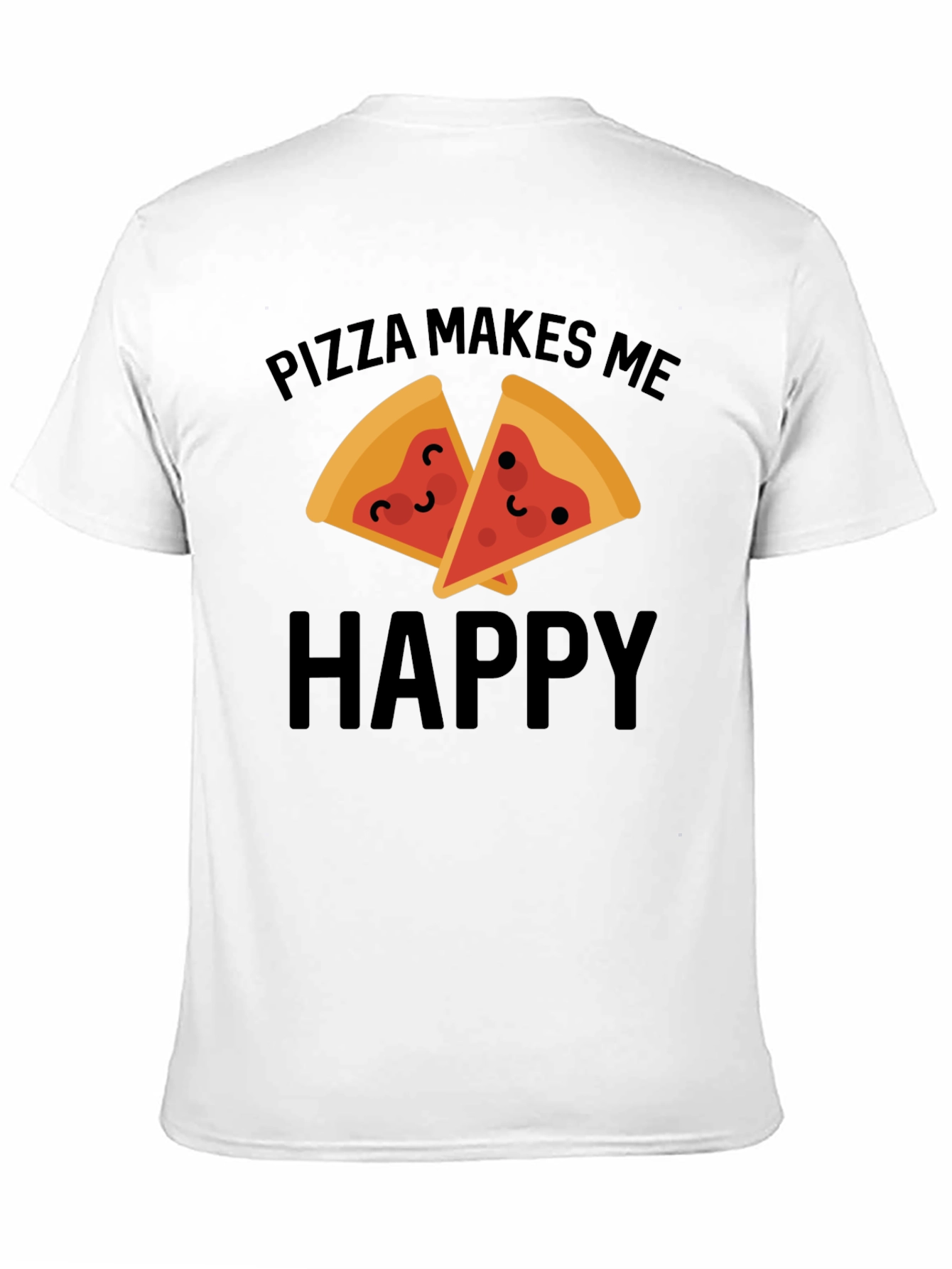 Pizza Makes Me Happy Graphic Tee