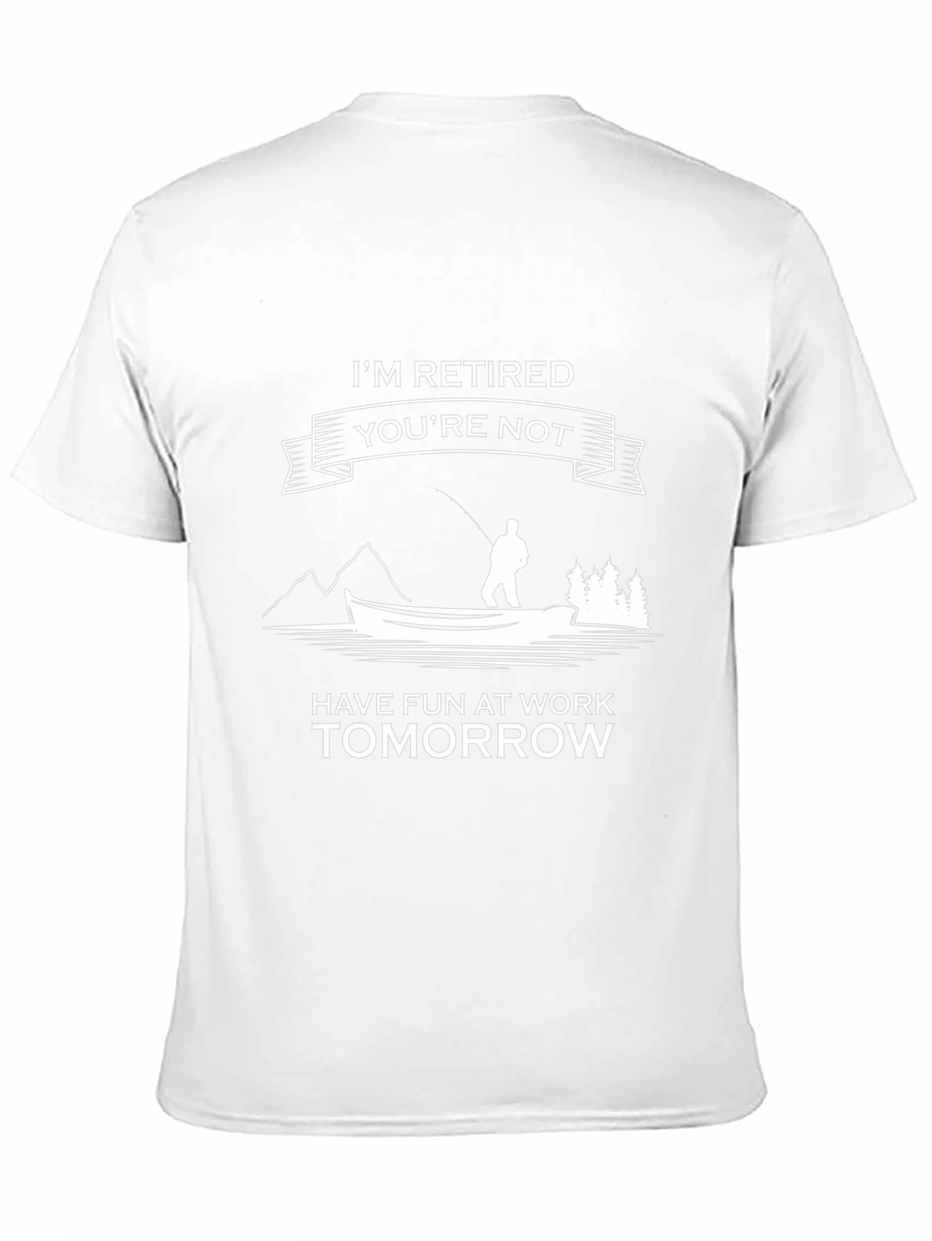 Retired Fun T-Shirt Fishing Theme Tee