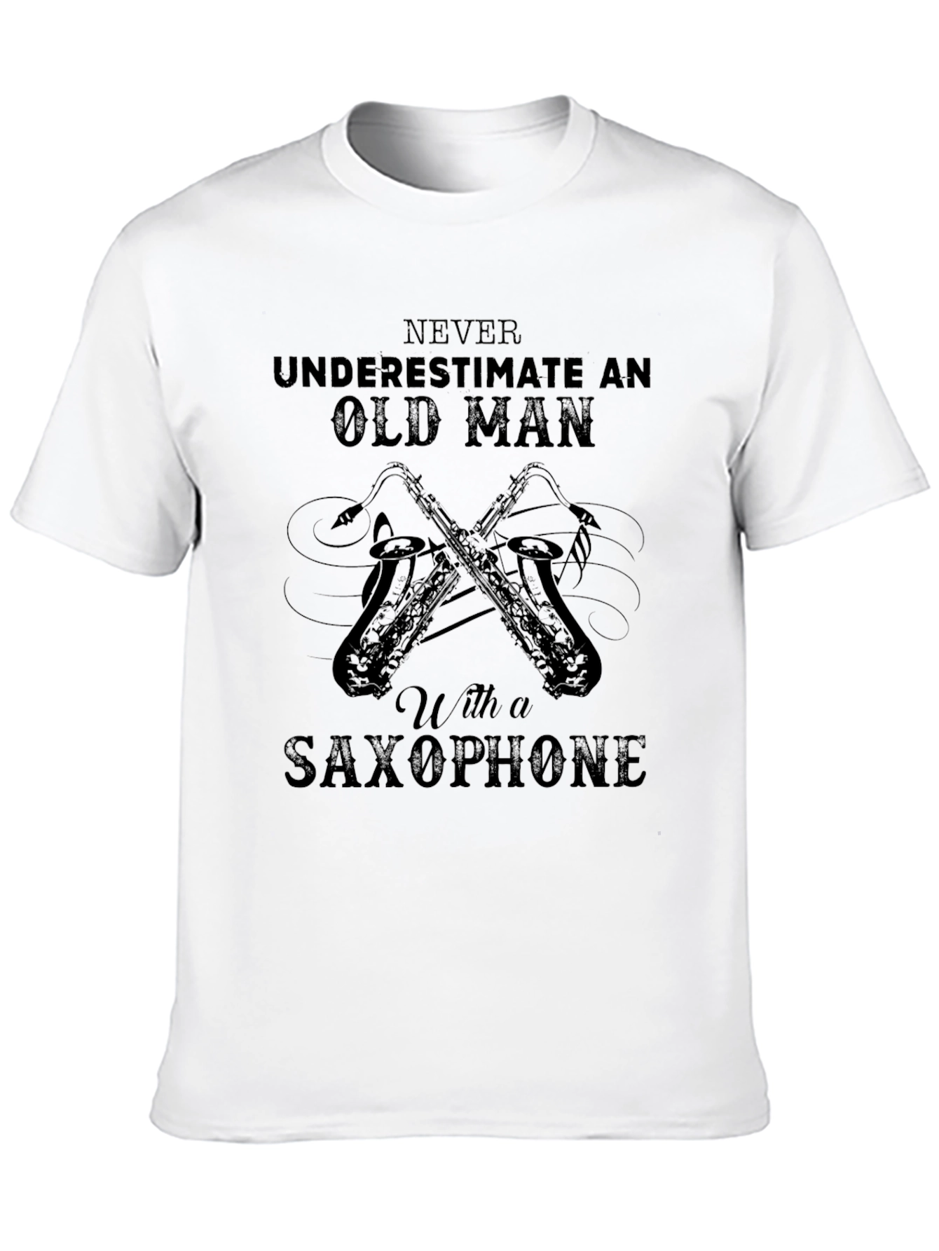 Saxophone Old Man T-Shirt - Musicians Apparel