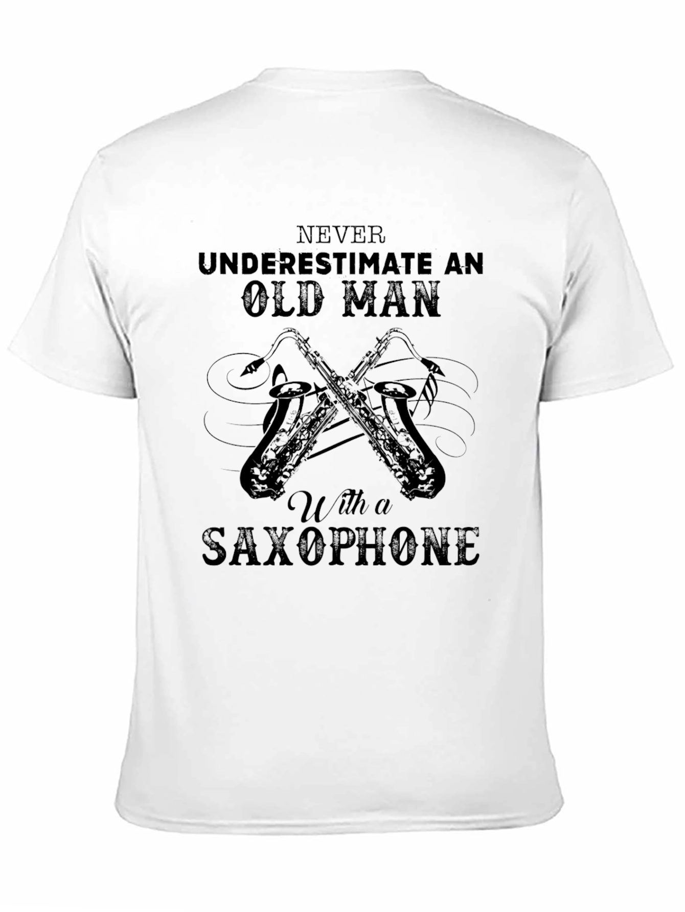 Saxophone Old Man T-Shirt - Musicians Apparel